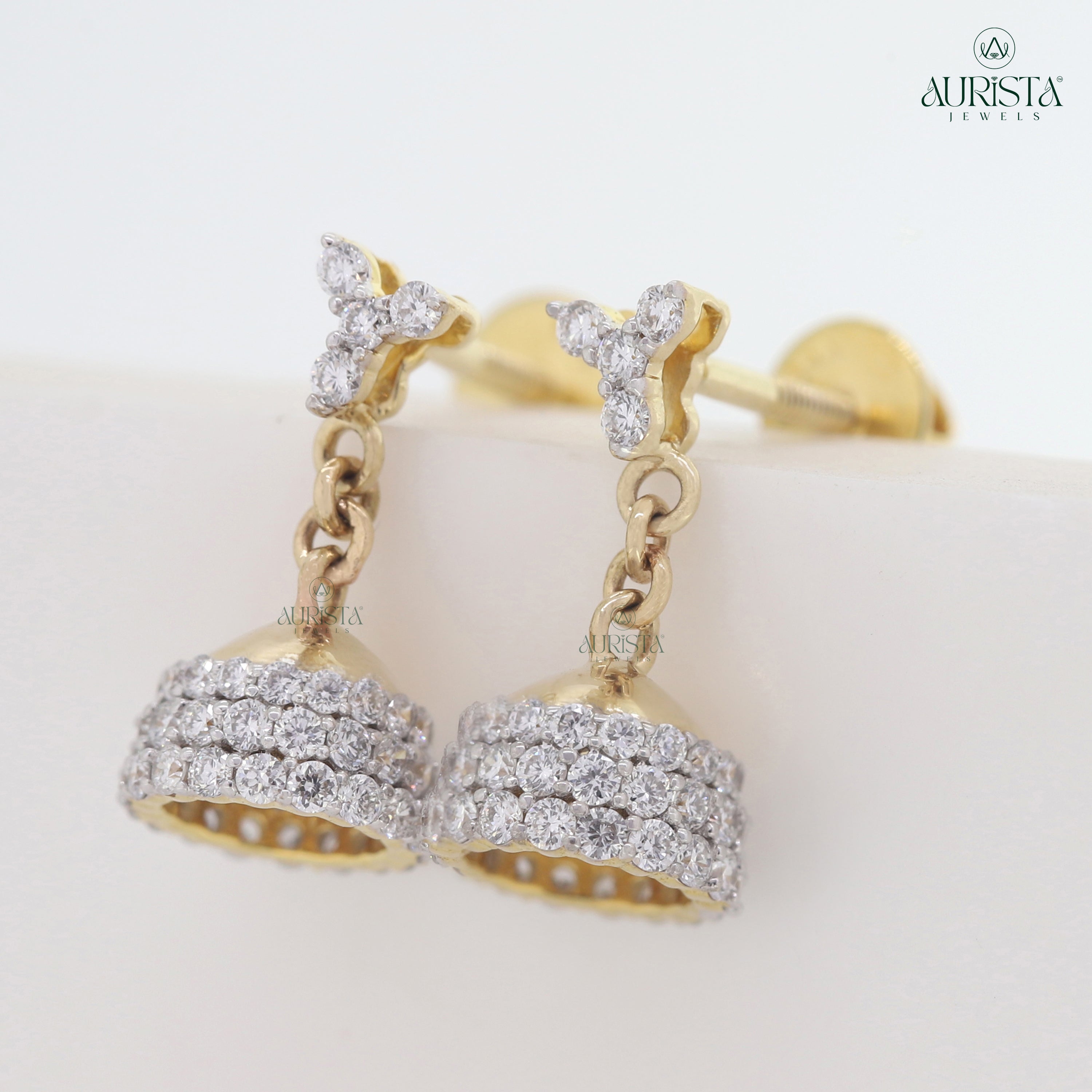 Sparkling Whispers – Diamond Stud Earrings