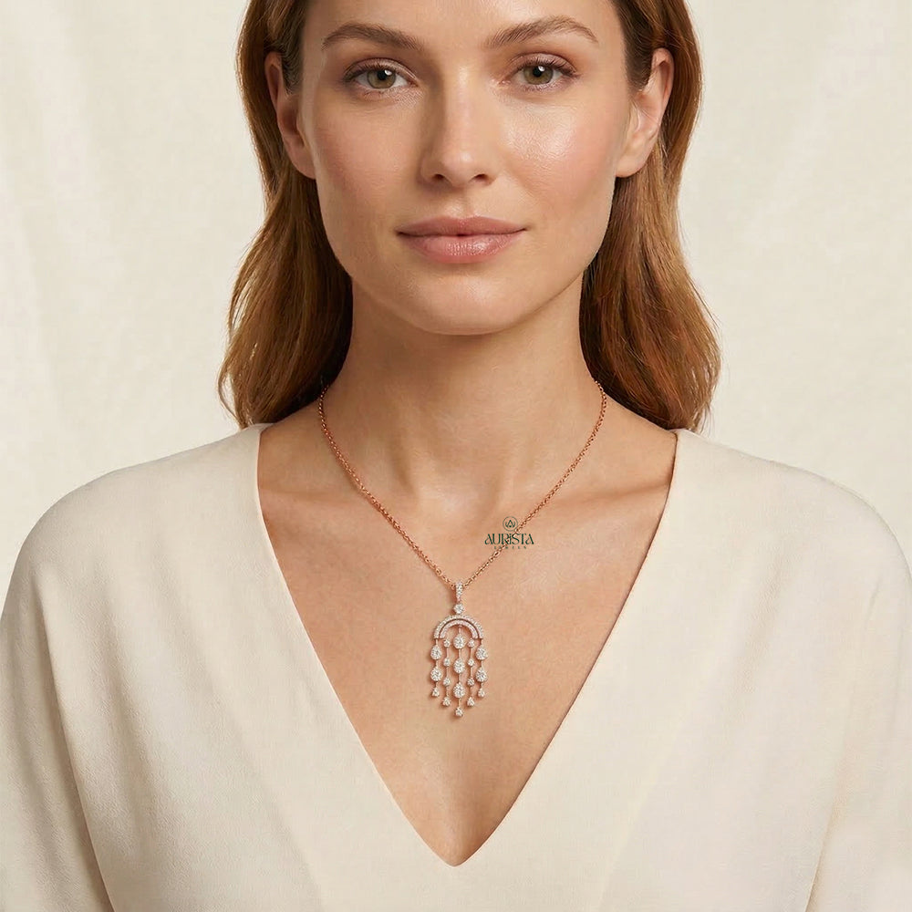 Forever Glow Diamond Necklace in Gold