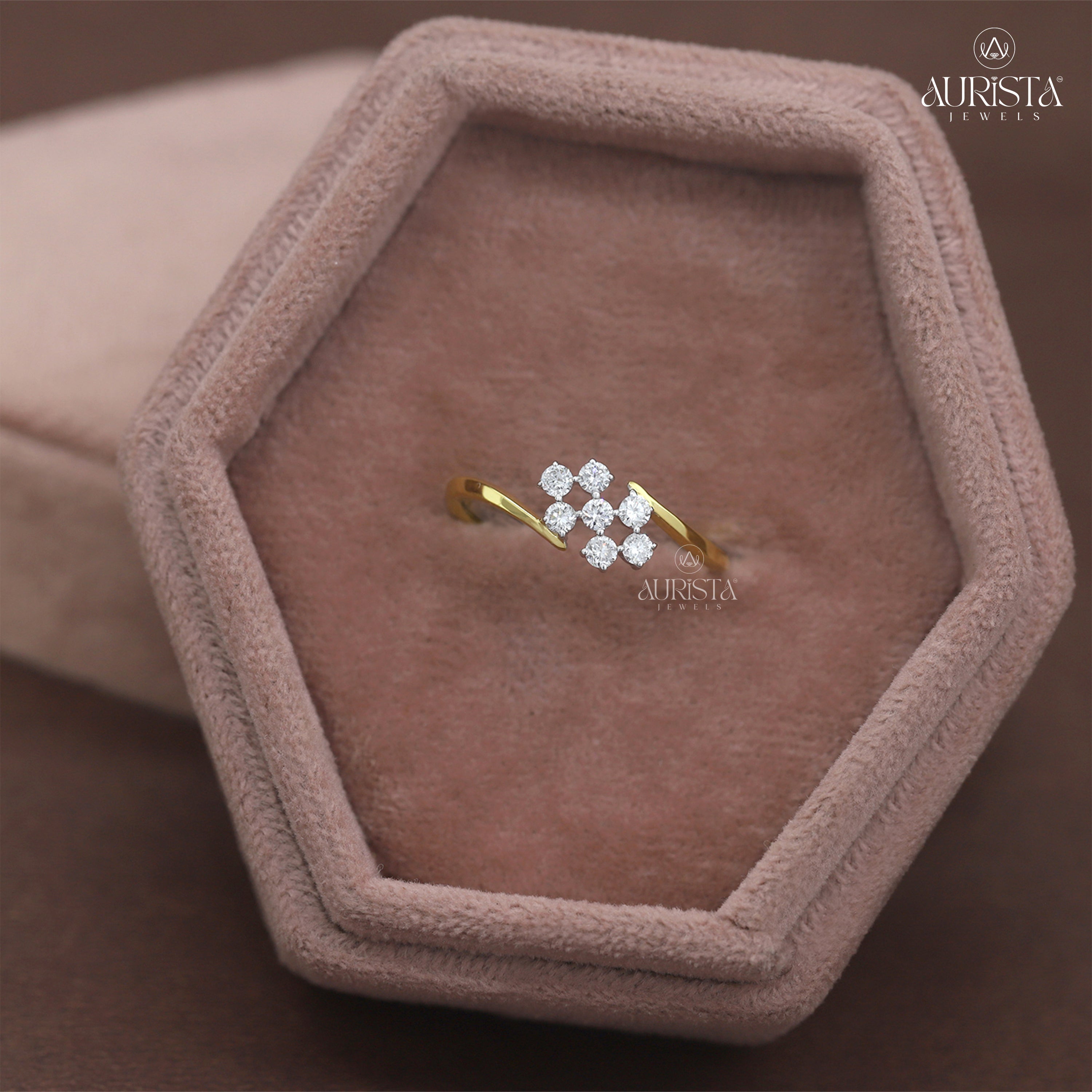 Wear Your Promise- Yellow Gold Band with Round Diamond