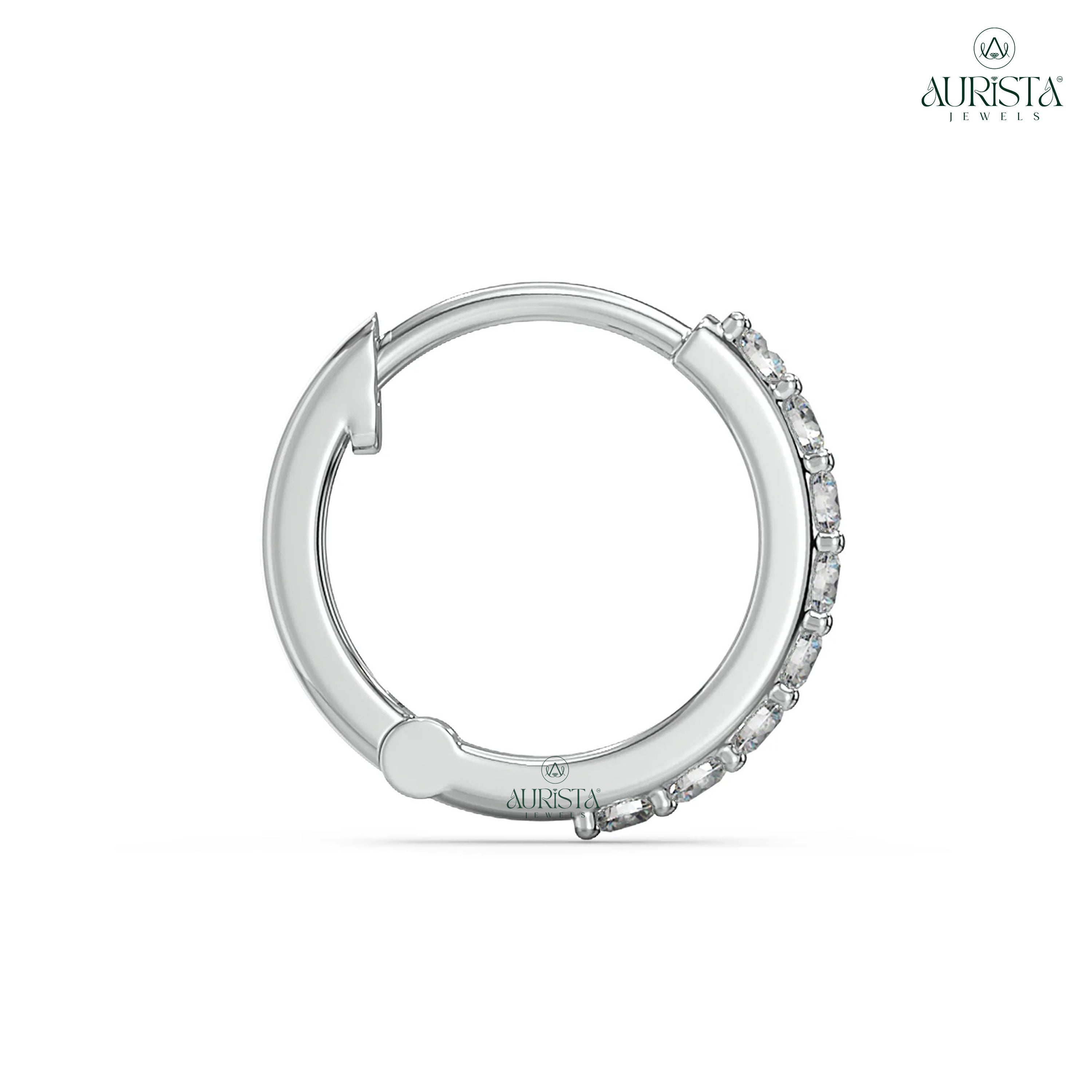 Endless Love Round Diamond Nose Ring