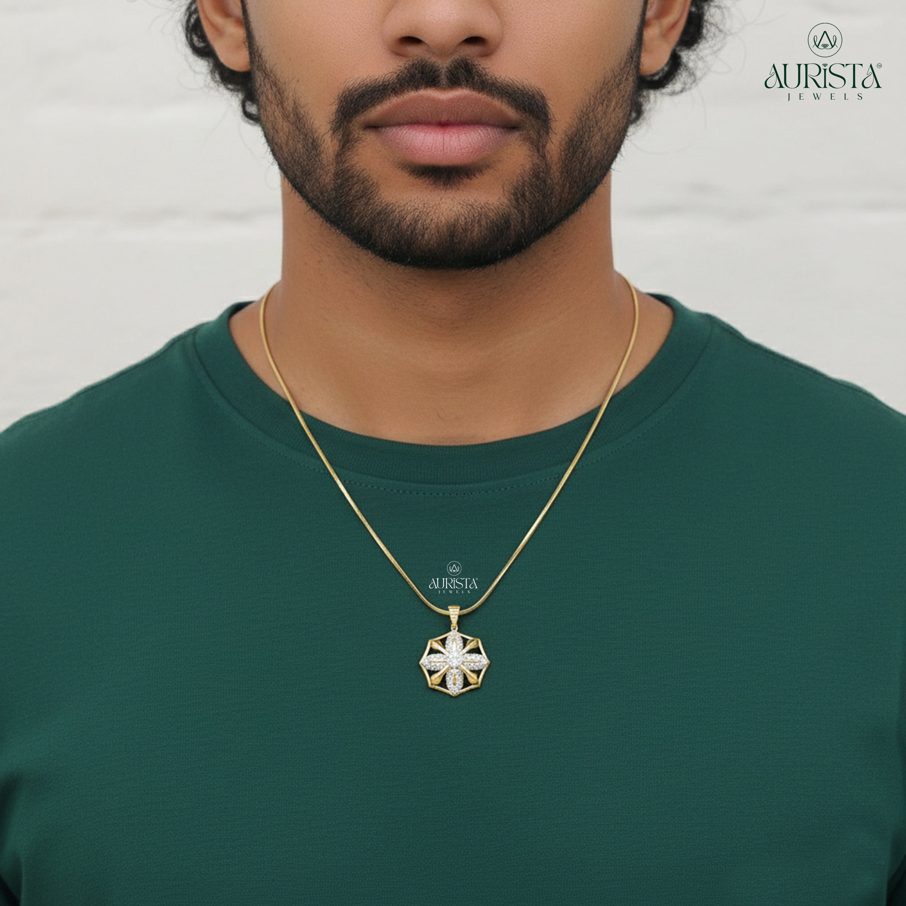 Fine Men’s Pendant with Diamond