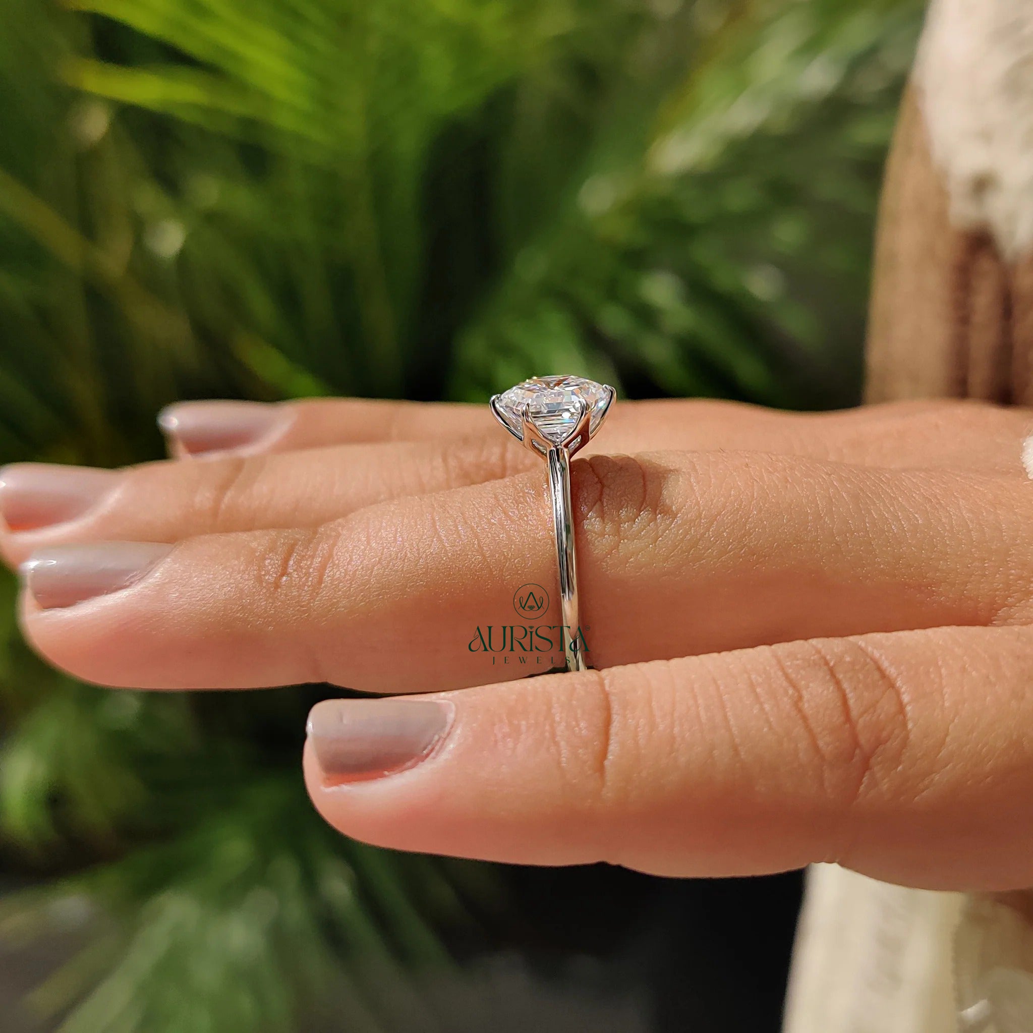 Rare Beauty Hexagon Solitaire Ring