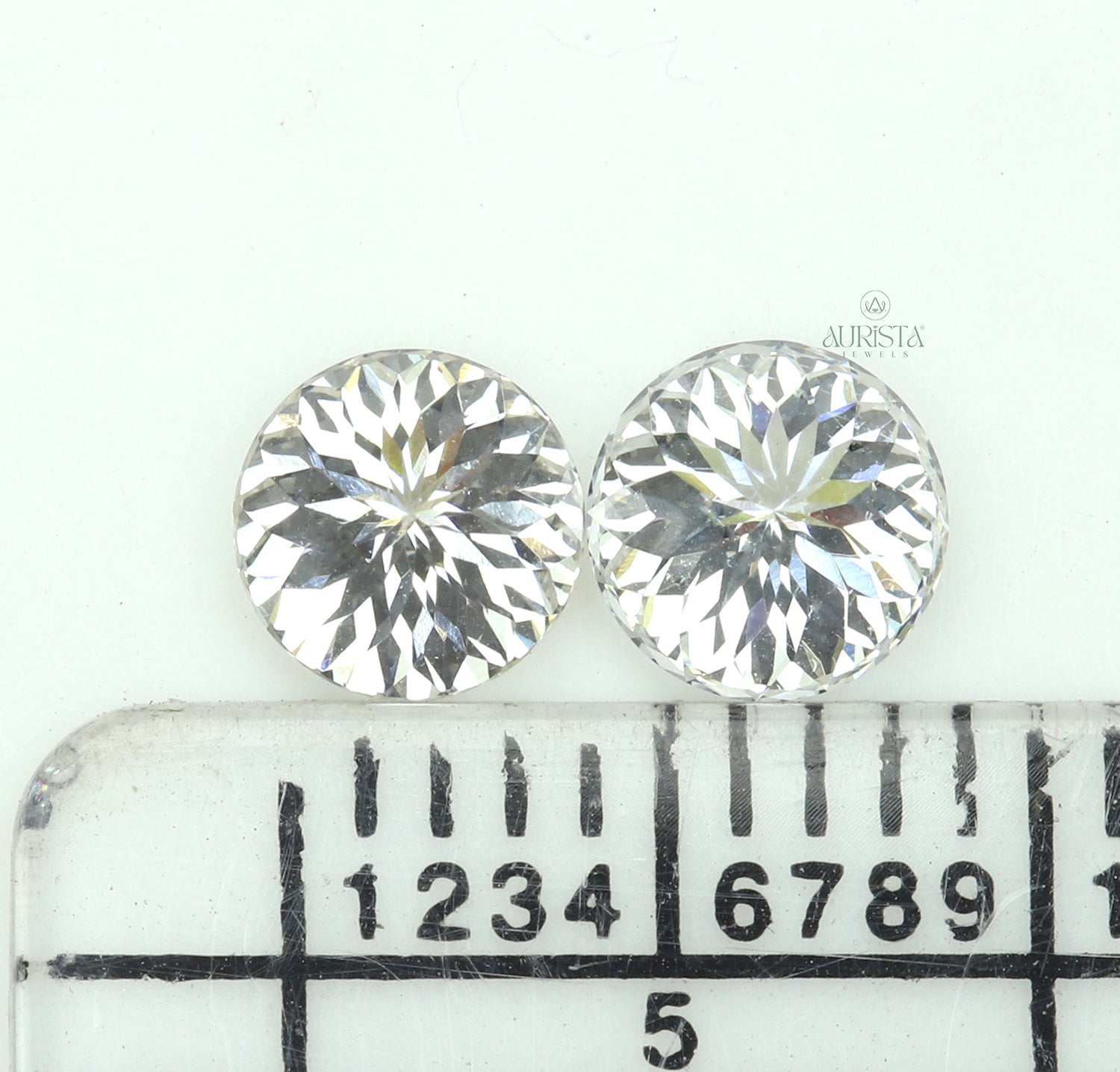 1.00 CT (2 Pcs) Round Portuguese Shape Lab Diamond for Jewelry