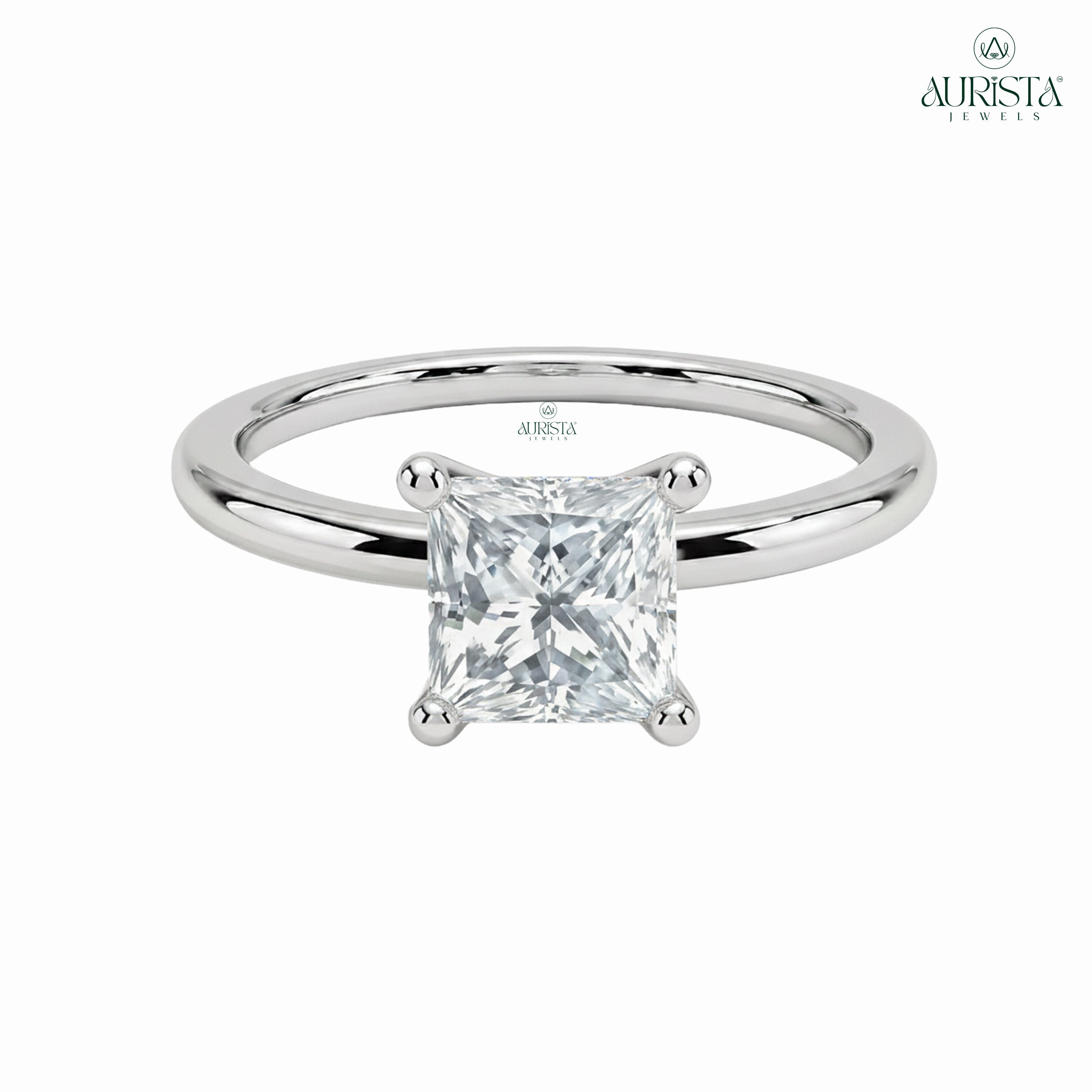 Forever Yours – Gold Ring with Princess Diamond