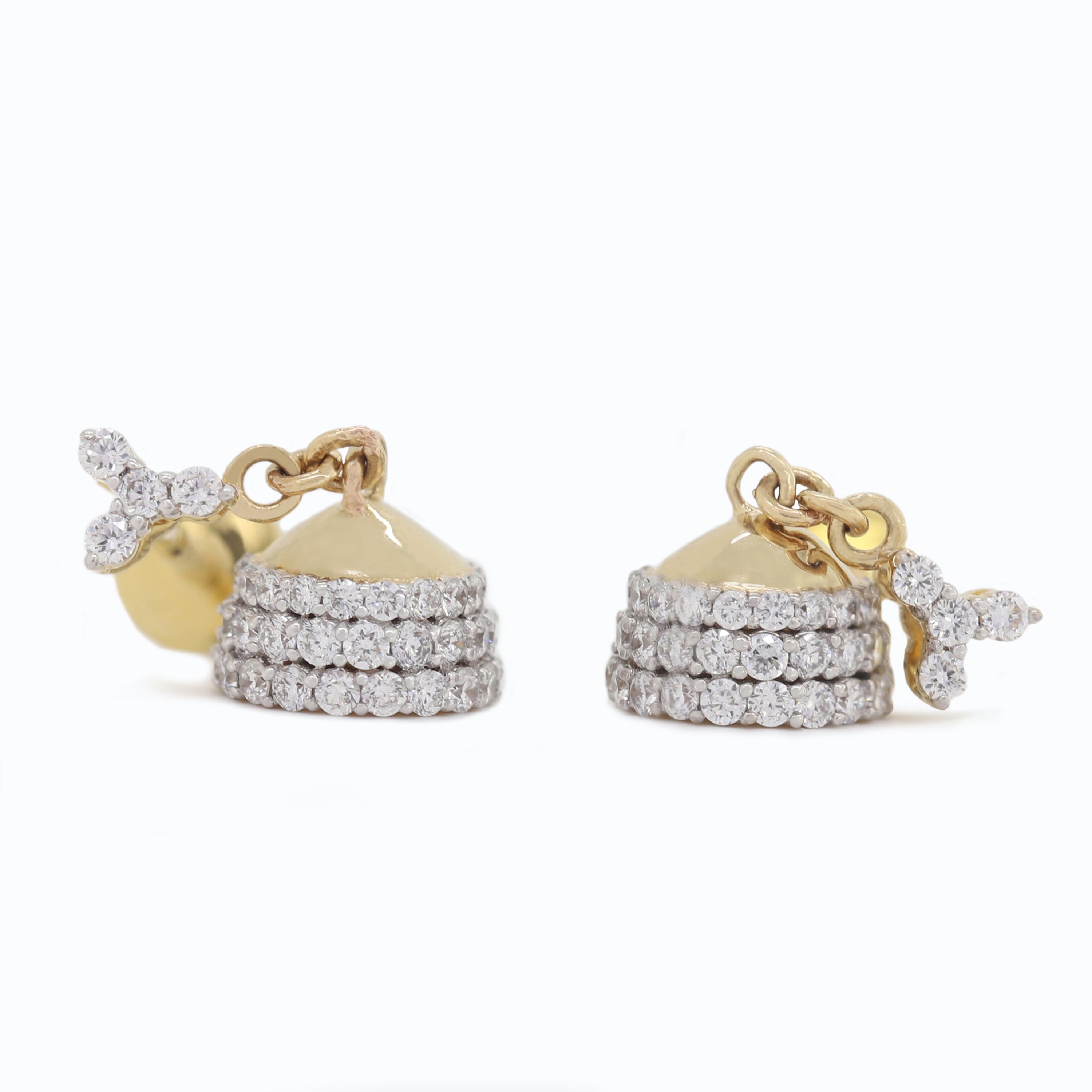 Sparkling Whispers – Diamond Stud Earrings