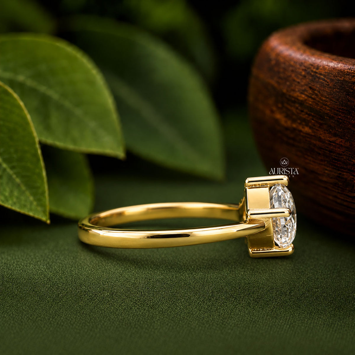 Heart Shape Lab Grown Diamond Ring, Minimalist Engagement Wedding Ring Solitaire