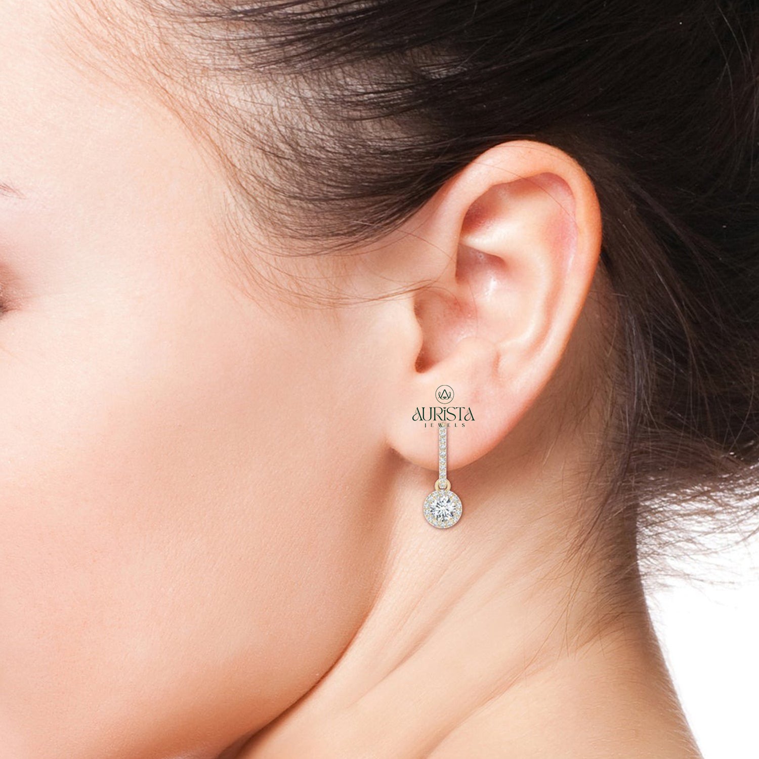 Graceful Earrings with Premium Diamond