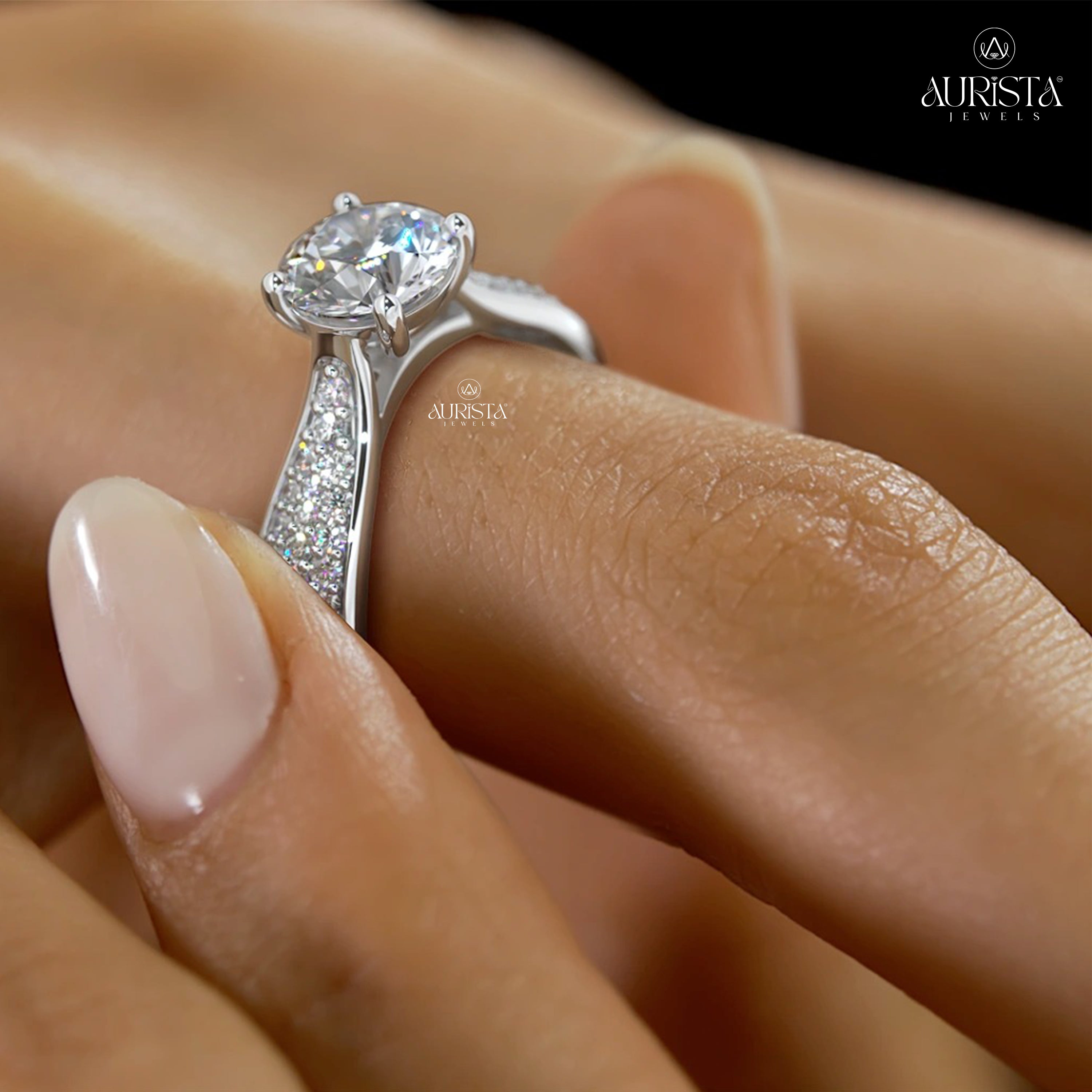 Promise Eternal – White Gold Ring with Round Diamond