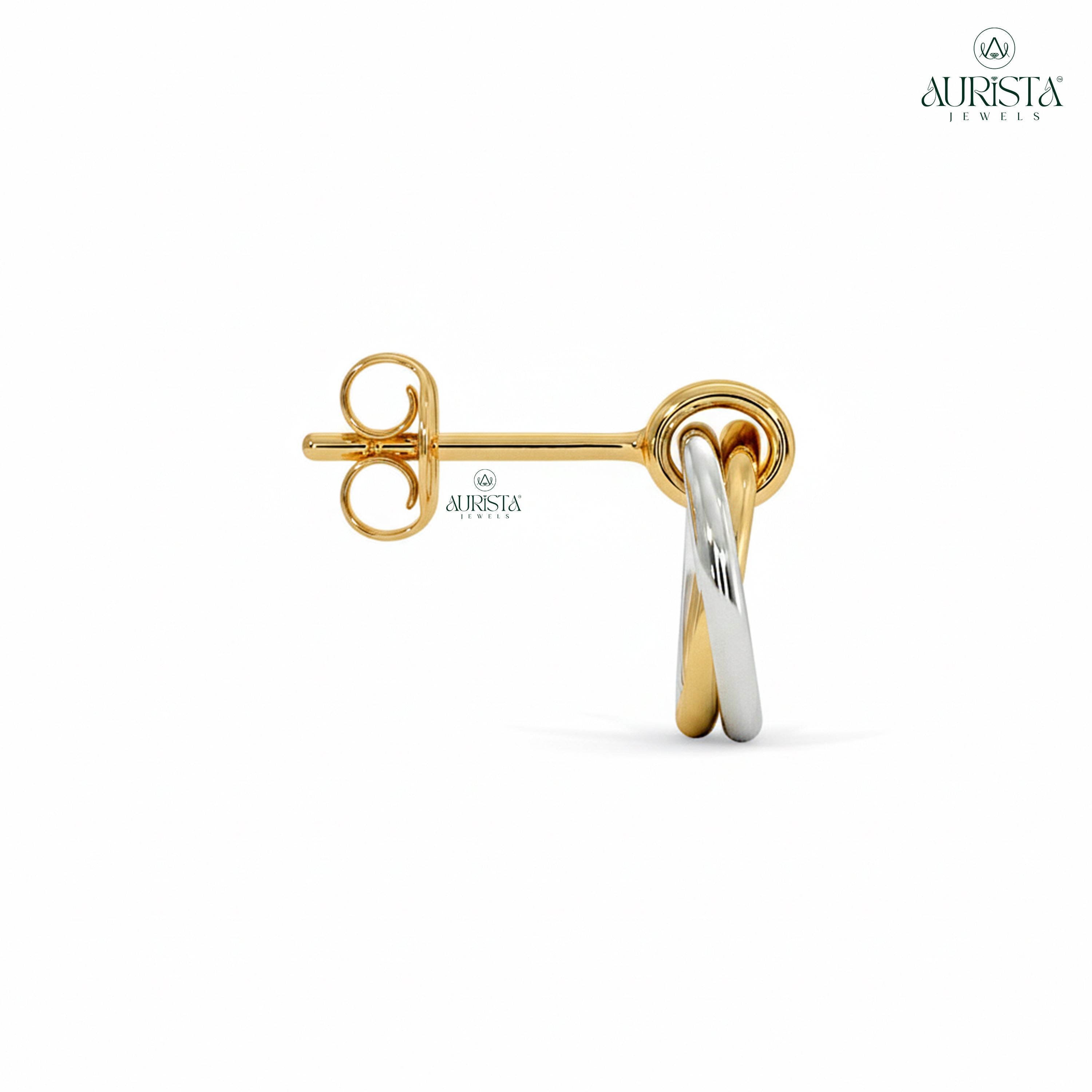 Radiant Charm – White Diamond Earrings