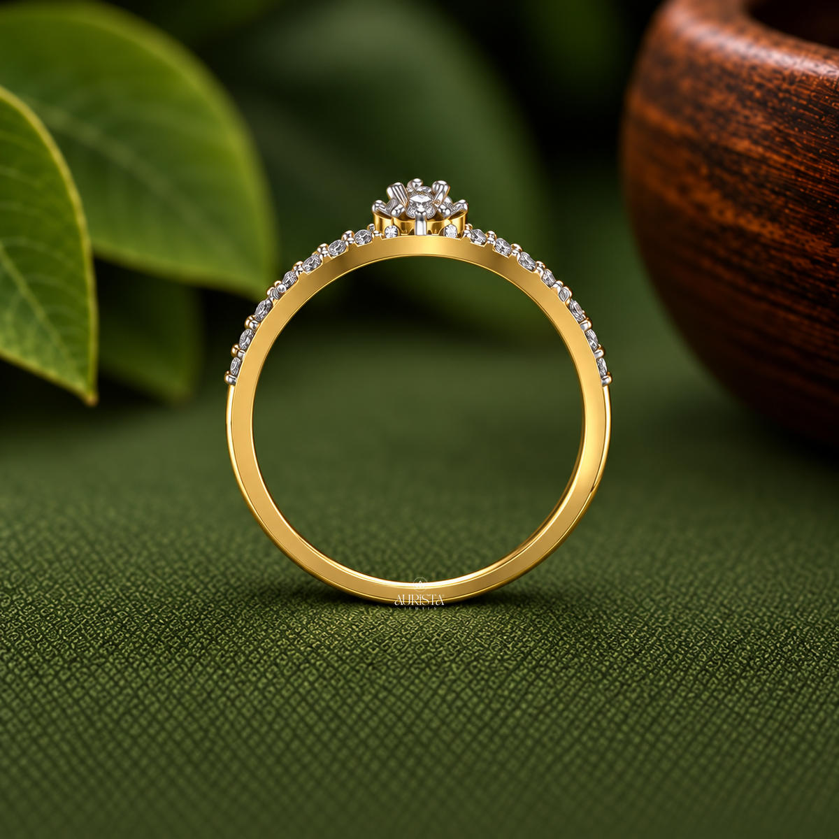 Evil Eye Cluster Statement Ring Lab Grown in Diamond Fine Jewelry