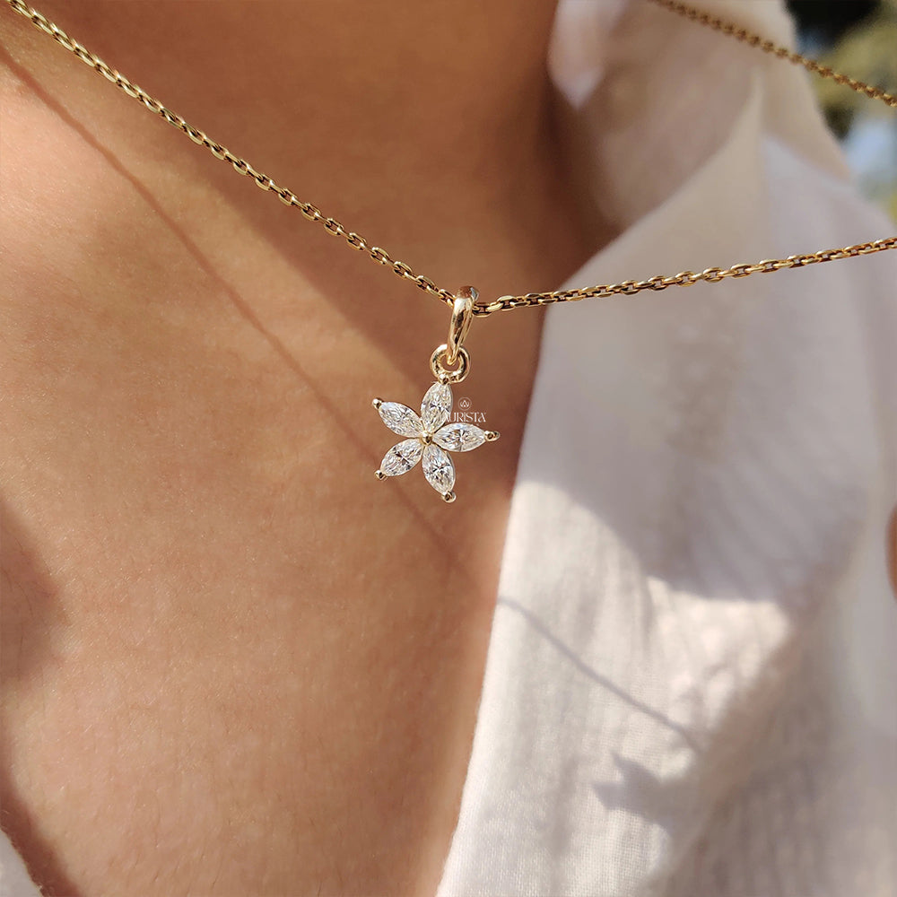 Eternal Shine Solitaire Diamond Pendant in Yellow Gold