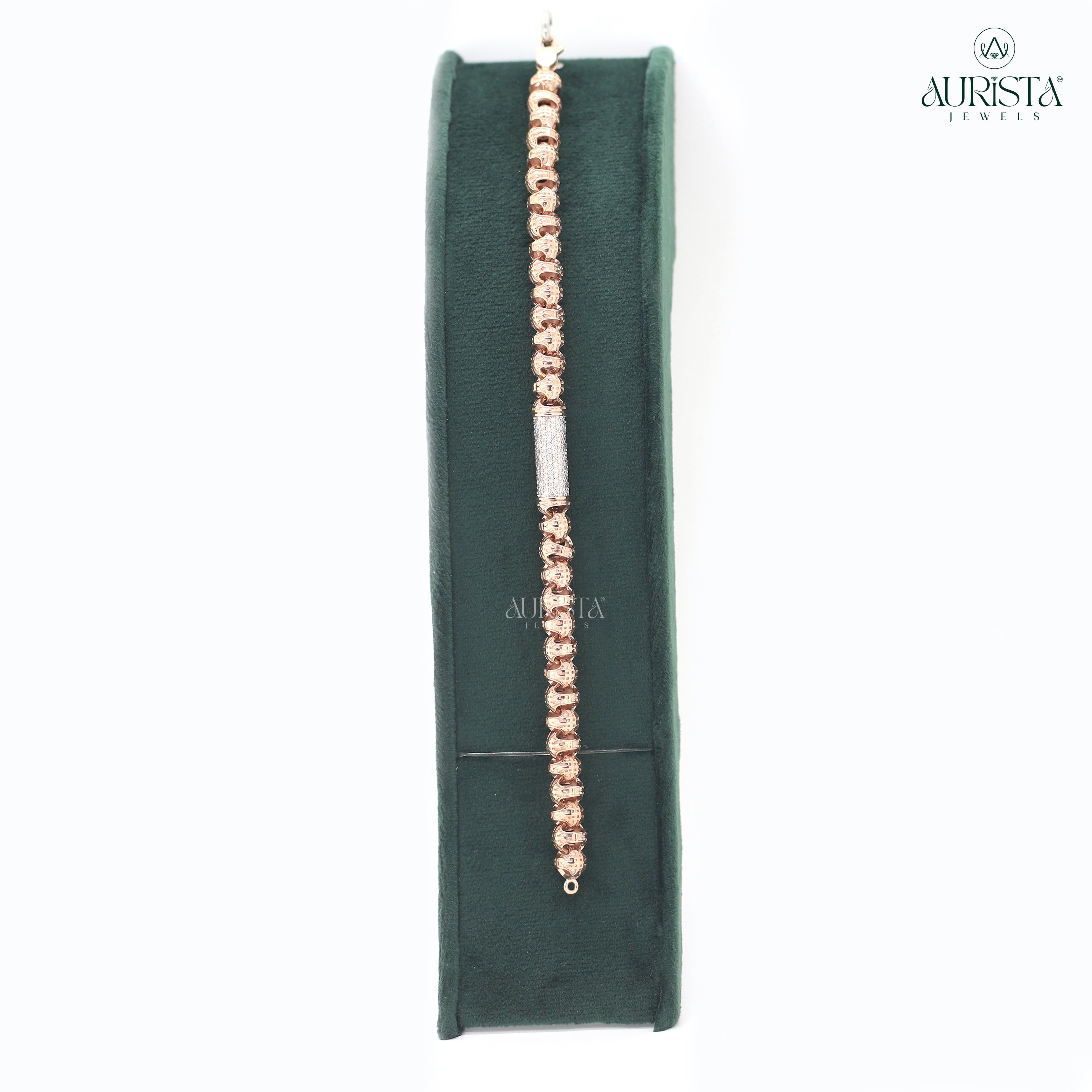 Promise Kept – Rose Gold Bracelet with Round Diamonds
