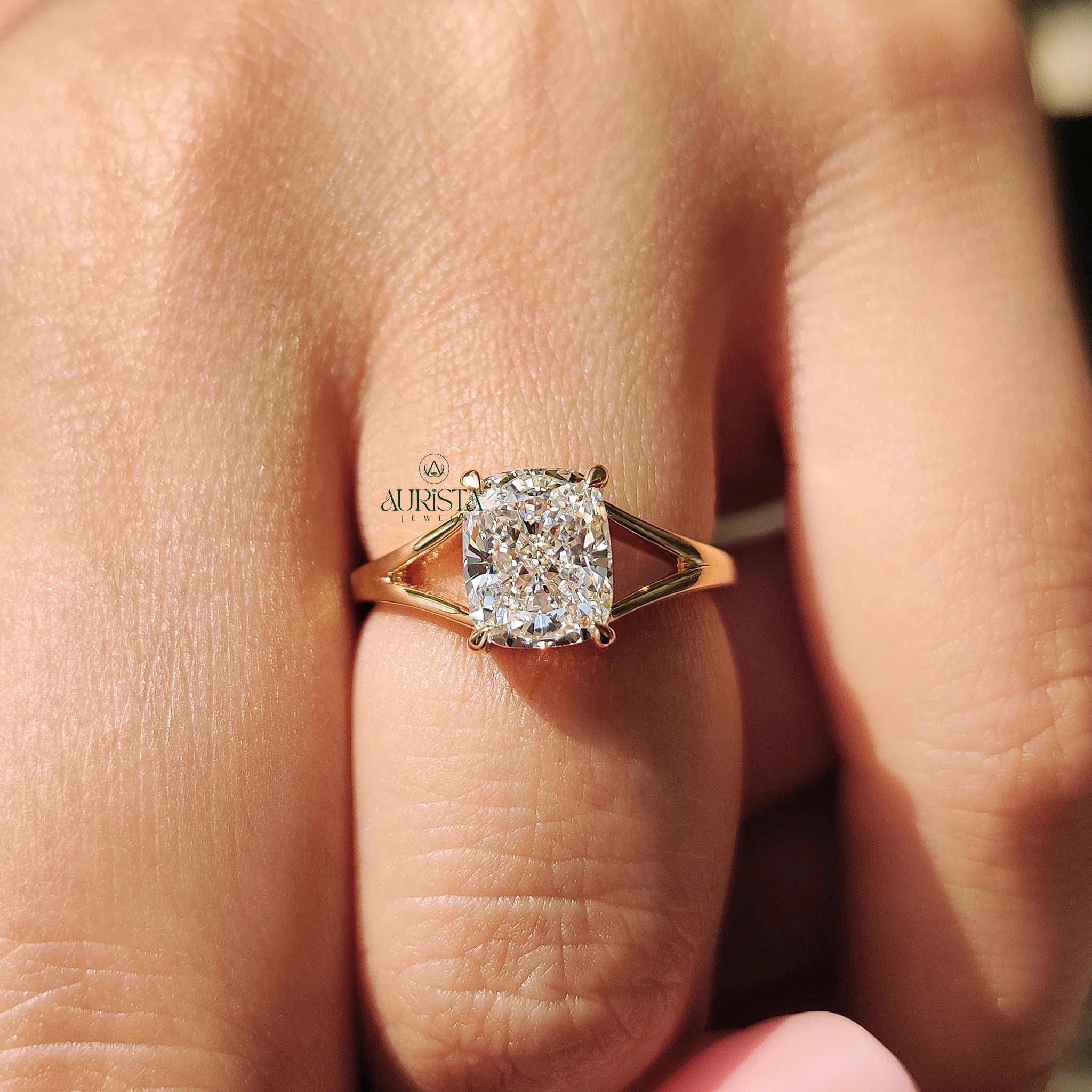 Cushion Solitaire – Made to Melt Hearts