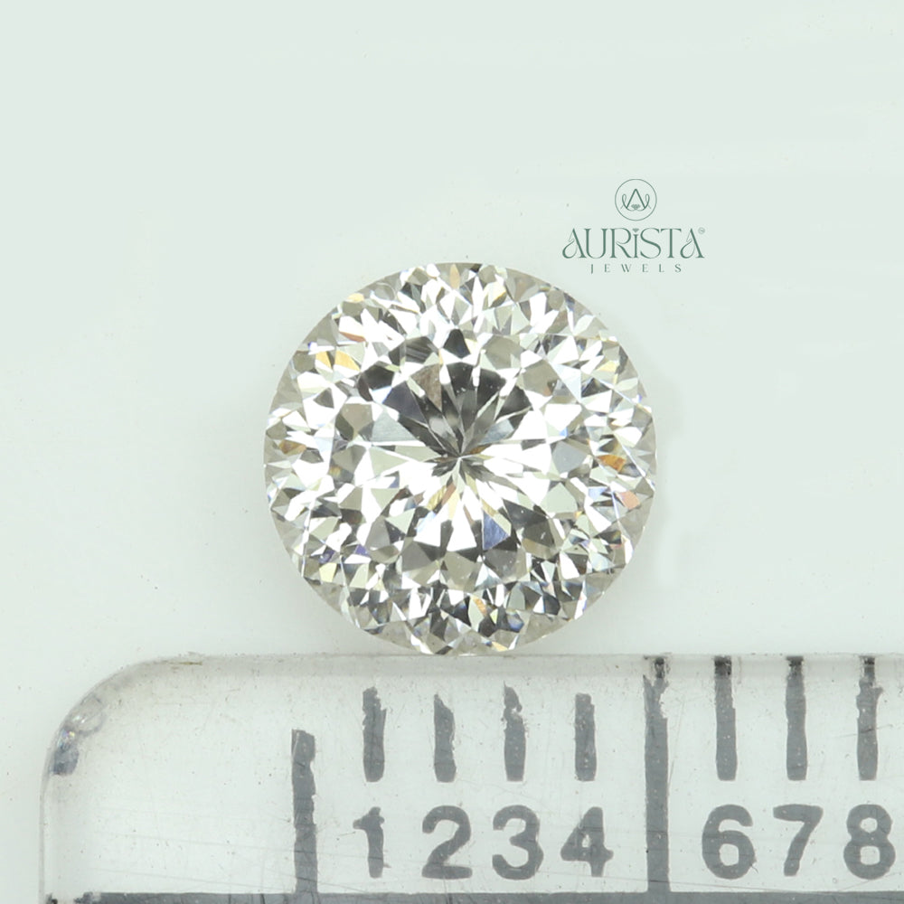 0.75 CT Round Portuguese Shape Lab Diamond for Jewelry