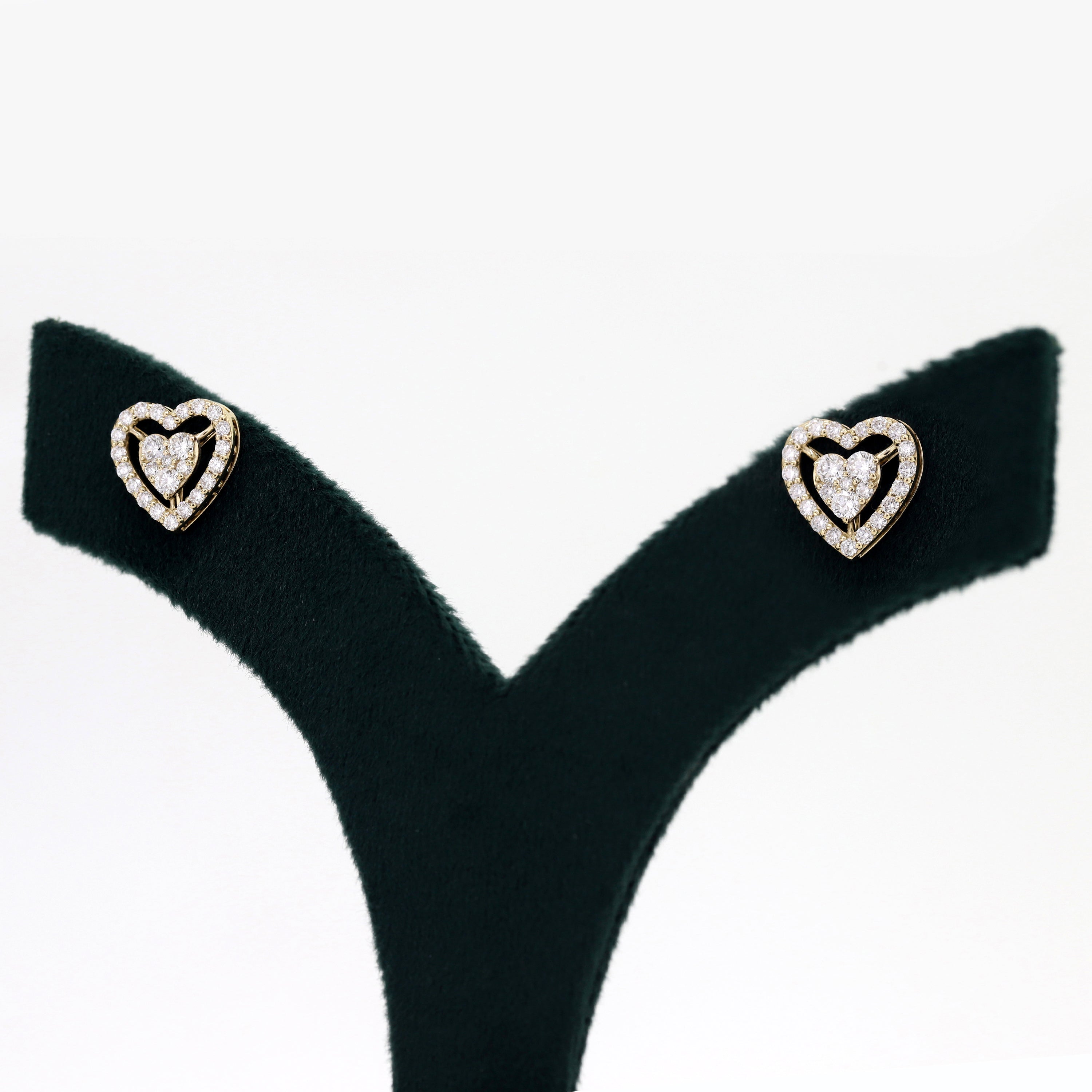 Spark of Grace – White Diamond Earrings