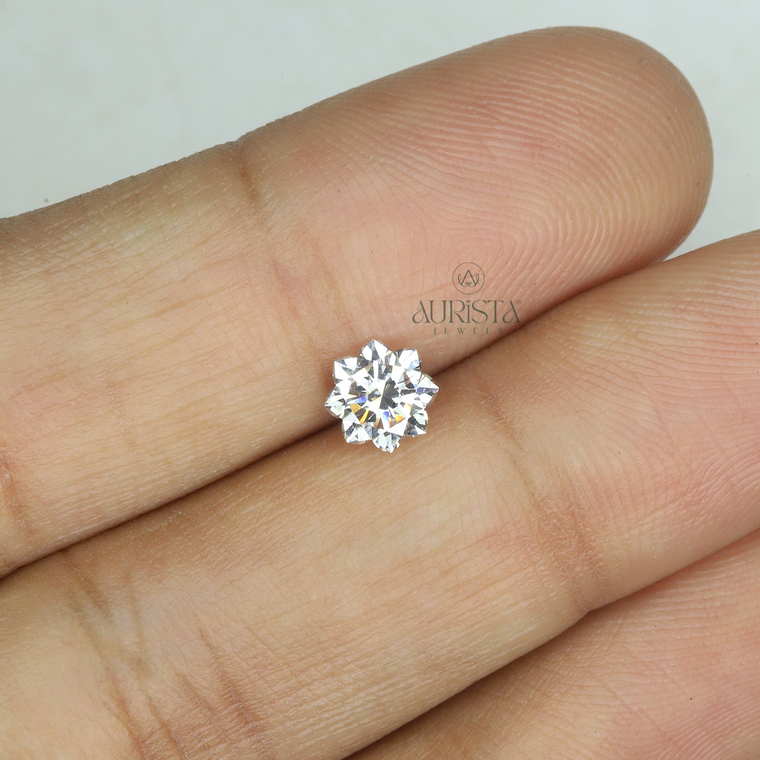 0.75 CT Flower Shape Lab Diamond for Jewelry
