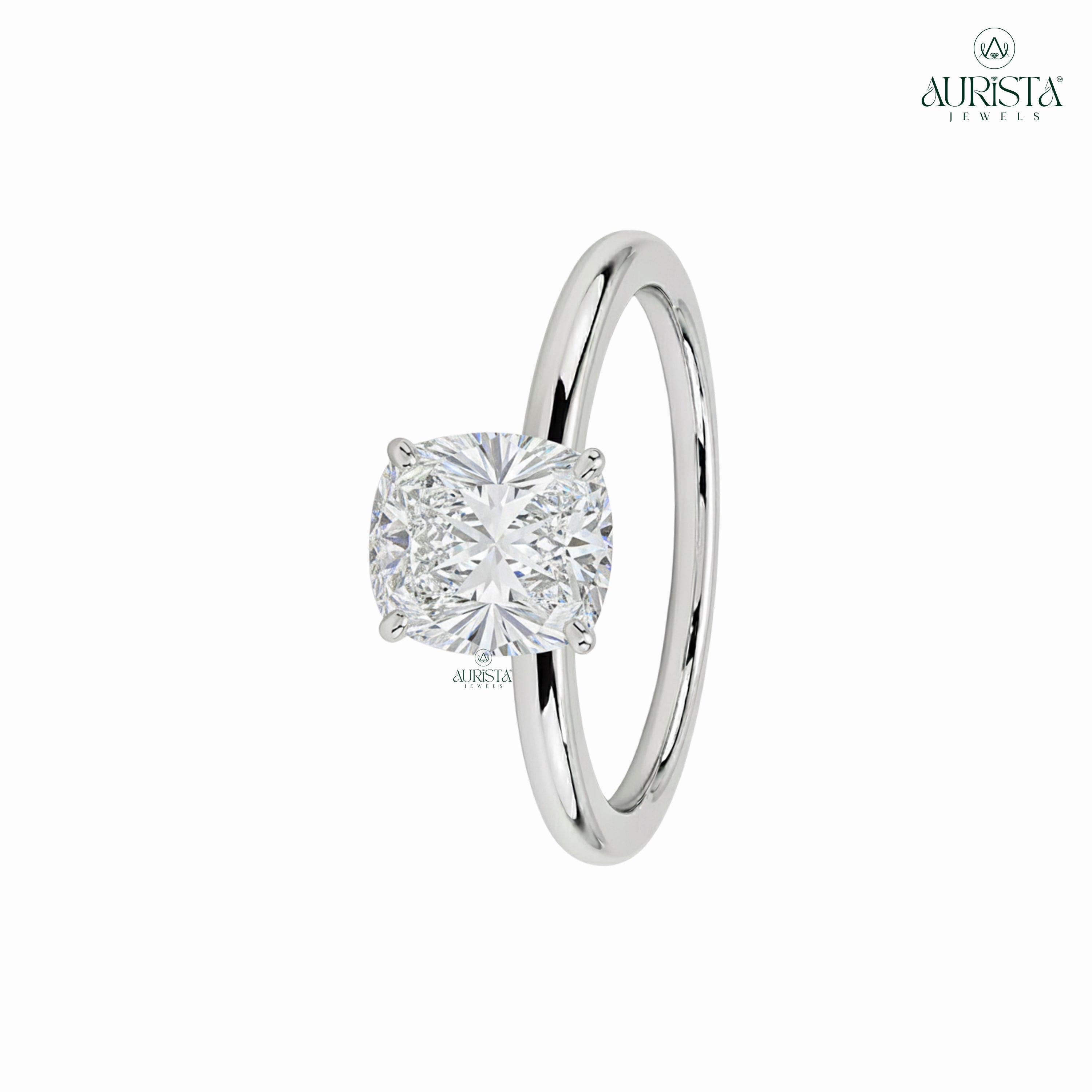 Promise Eternal – Rose Gold Ring with Cushion Diamond