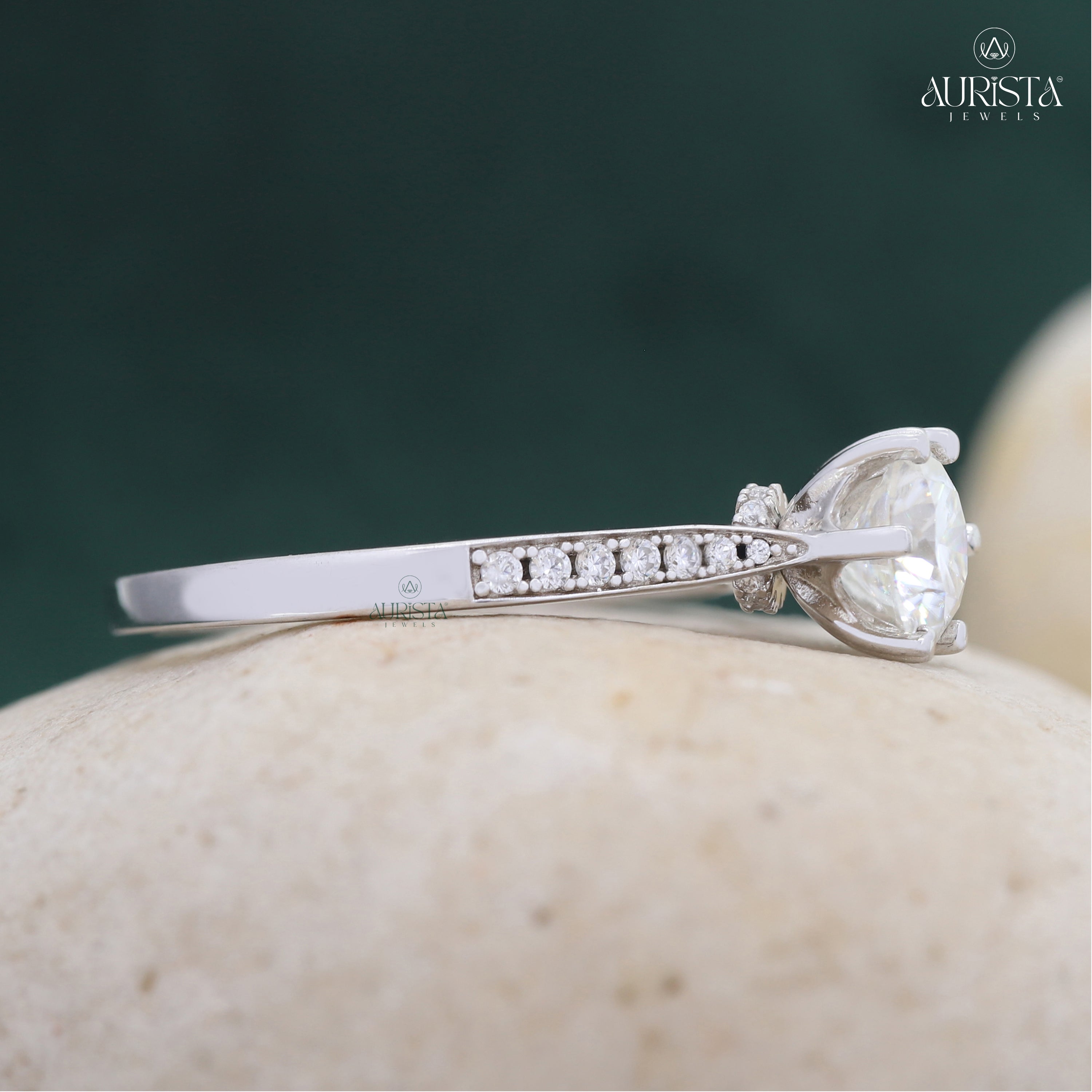 Your Love, Your Style – Custom Round White Diamond Ring