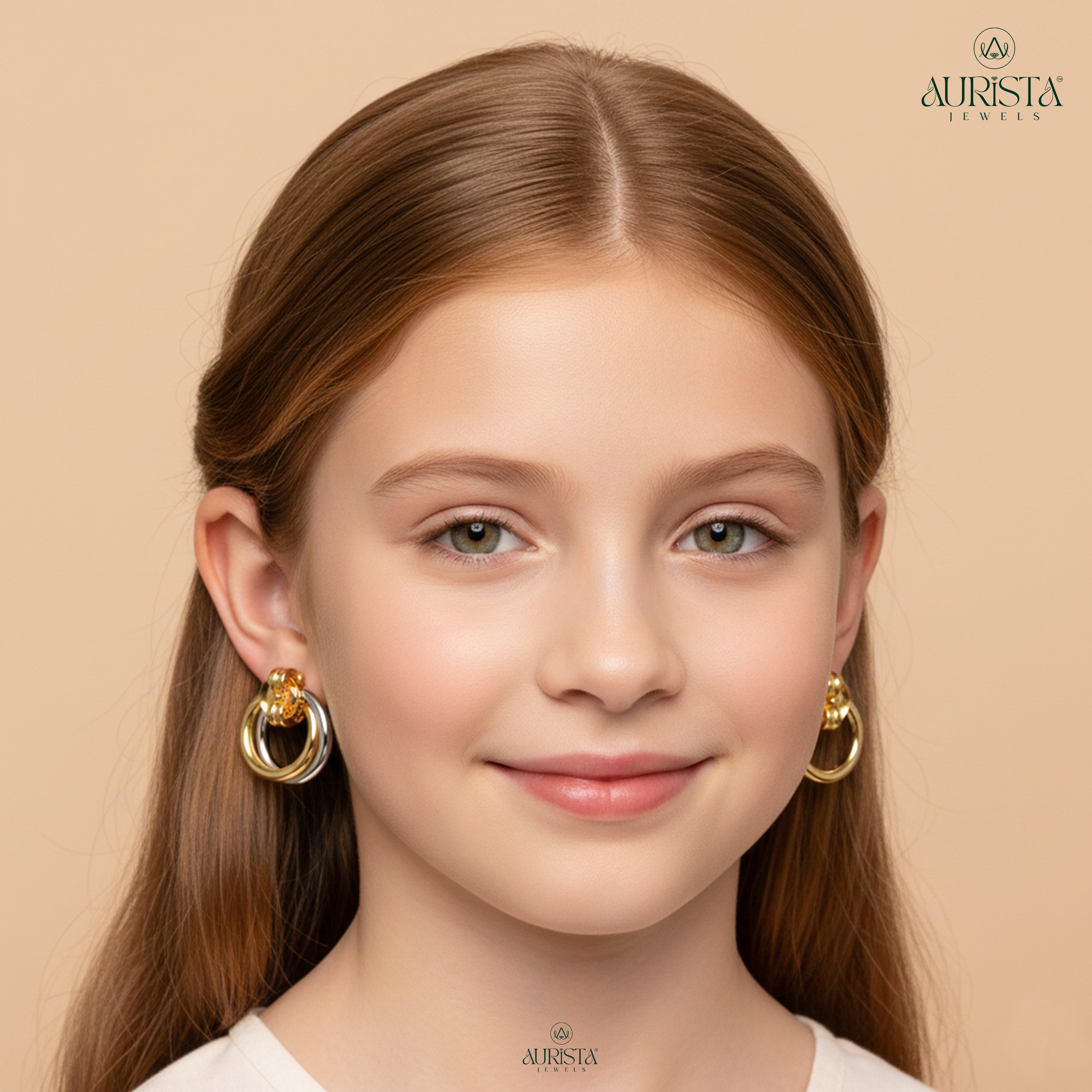 Radiant Charm – White Diamond Earrings