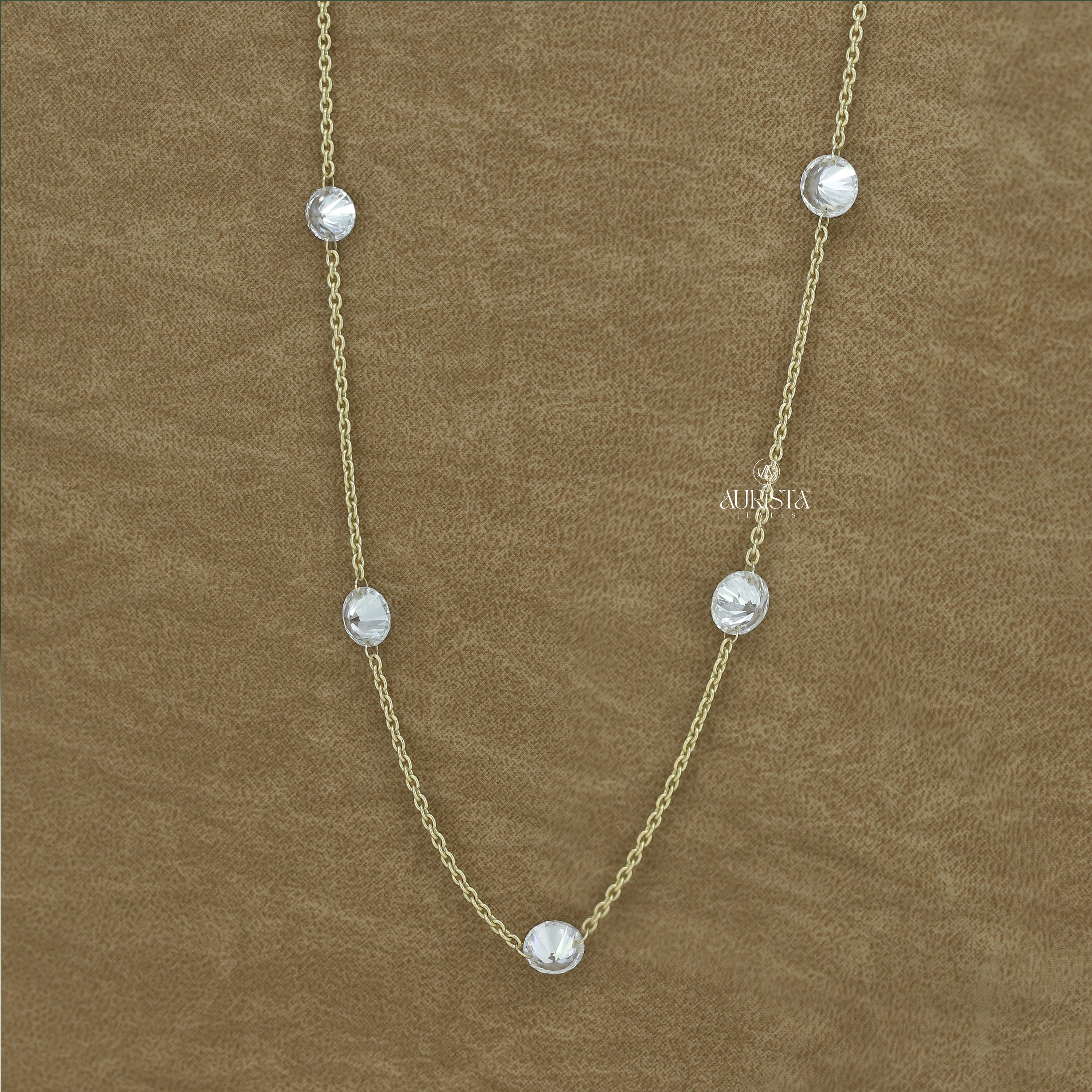 Forever Glow Diamond Necklace in Gold