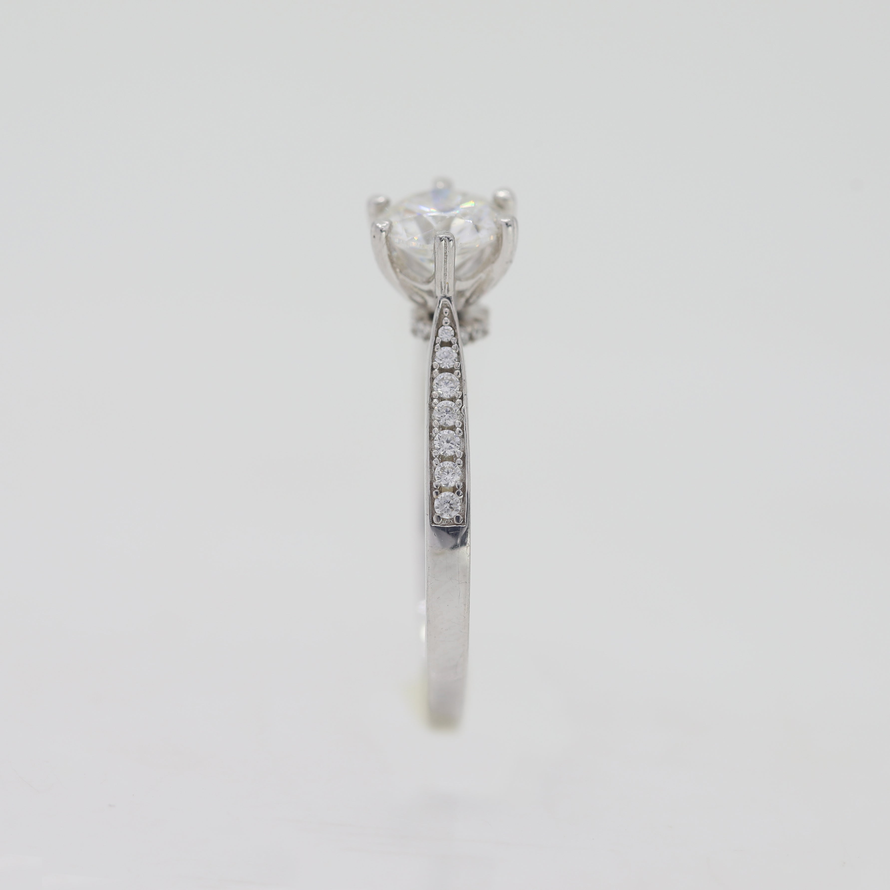 Your Love, Your Style – Custom Round White Diamond Ring