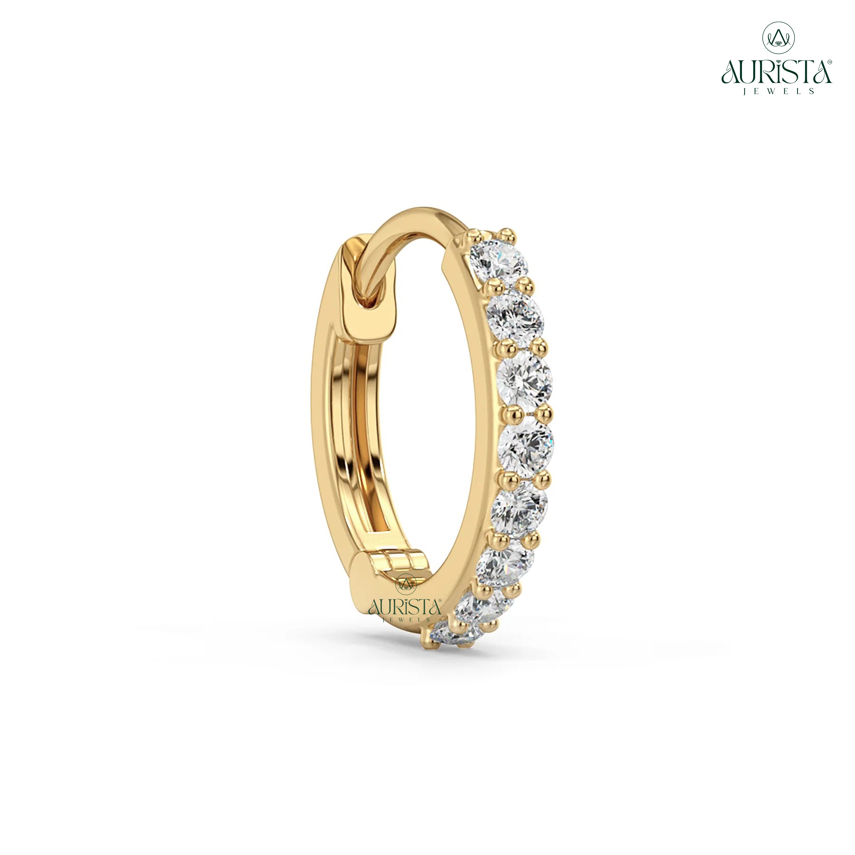 Endless Love Round Diamond Nose Ring