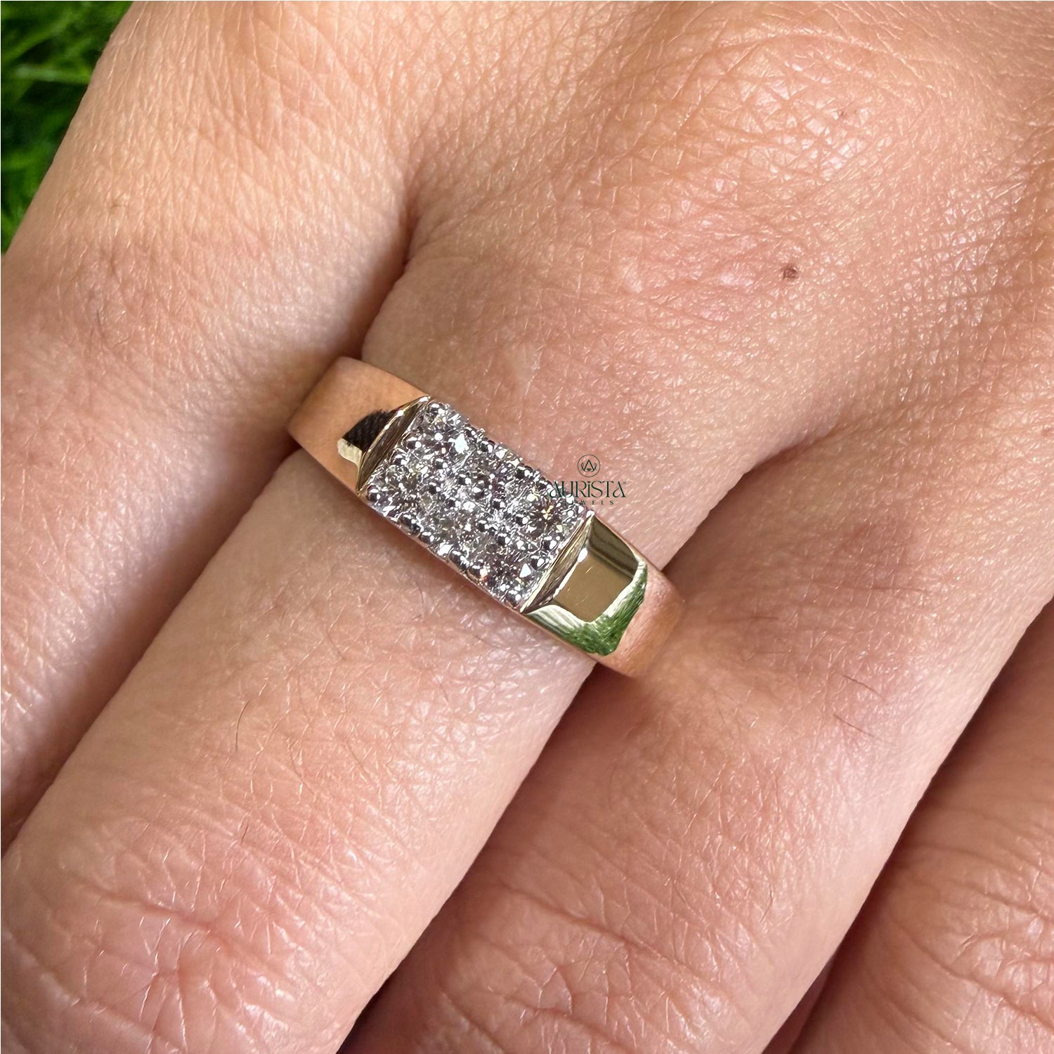Dream of Shine Yellow Band with Round Diamond