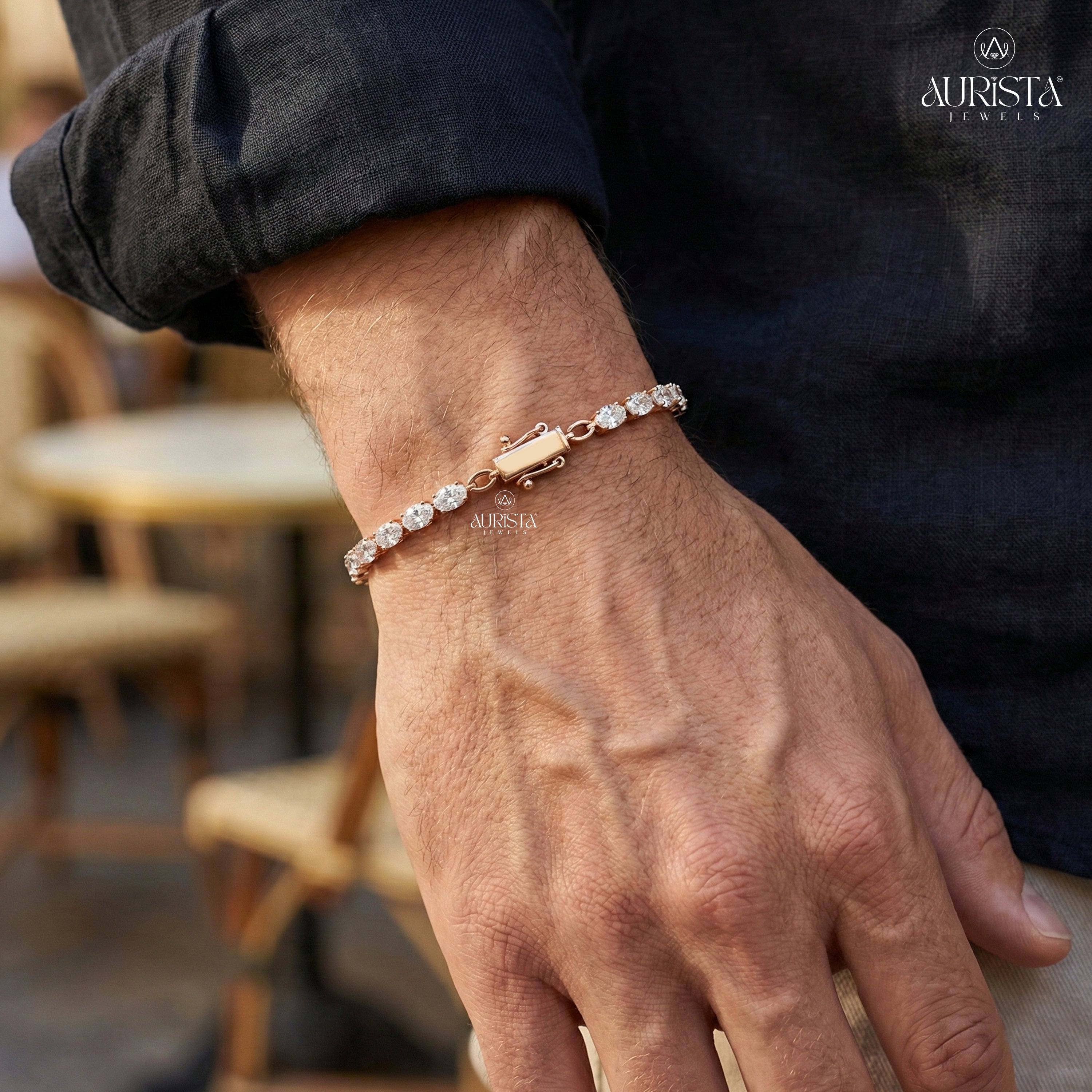 Timeless Shine – Tennis Bracelet with Oval Diamonds