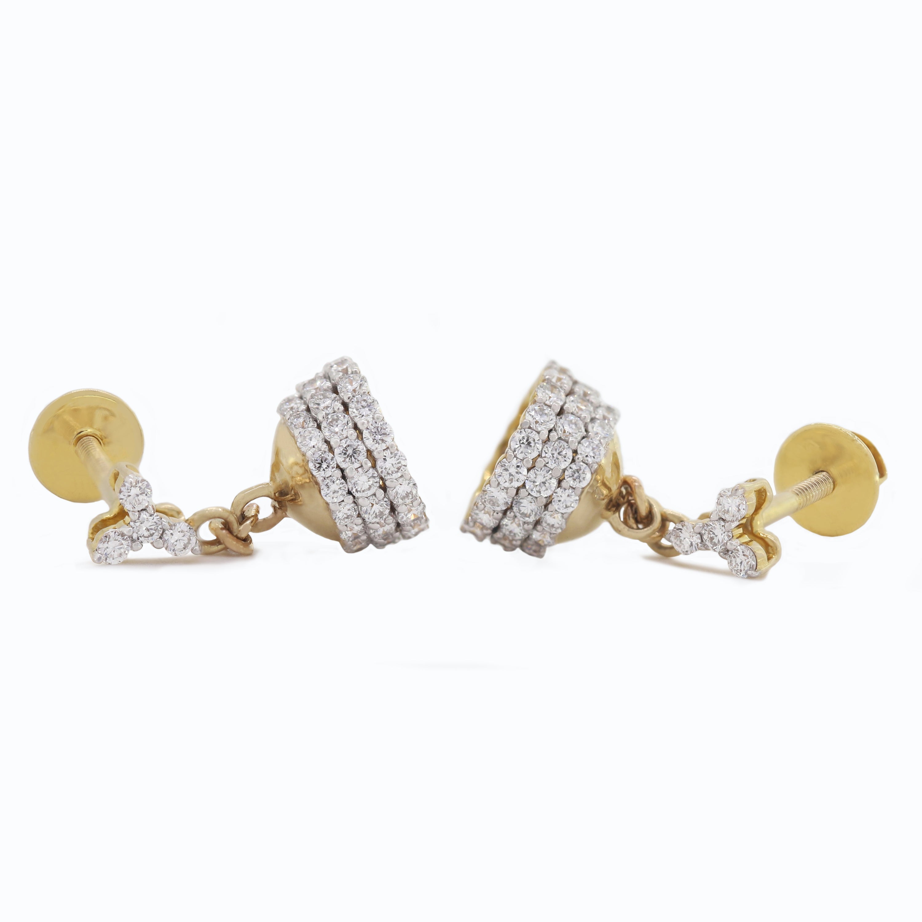 Sparkling Whispers – Diamond Stud Earrings