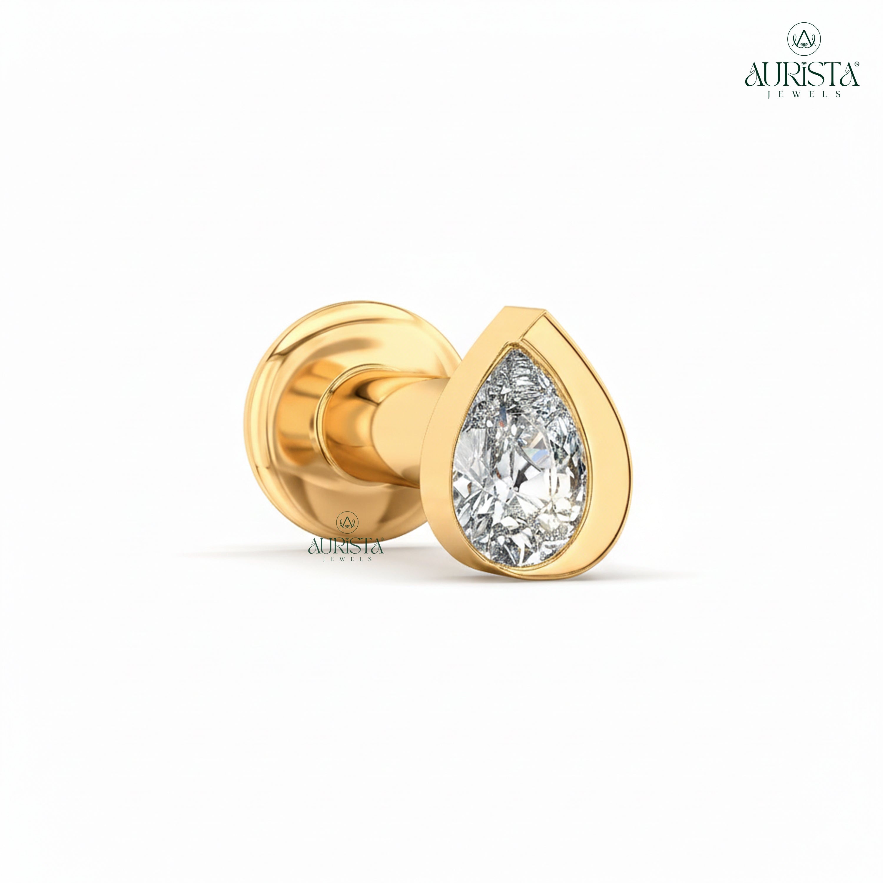 Forever Radiance Pear Diamond Nose Pin