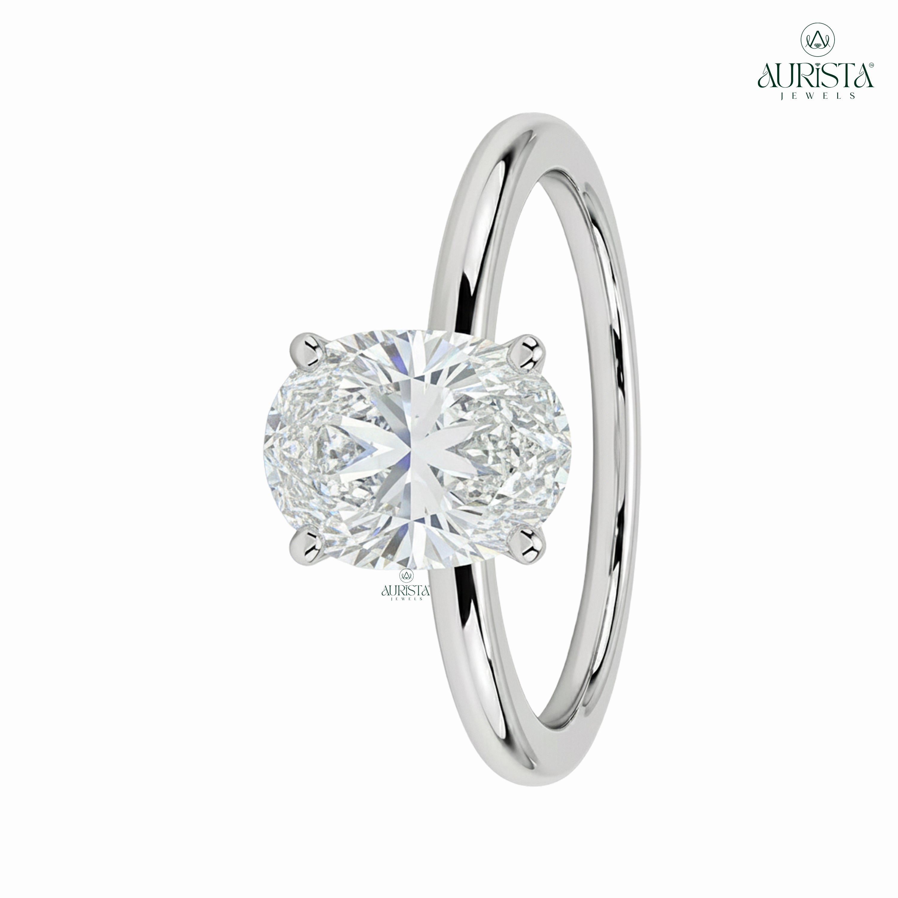 Timeless Promise – Gold Ring with Oval Diamond