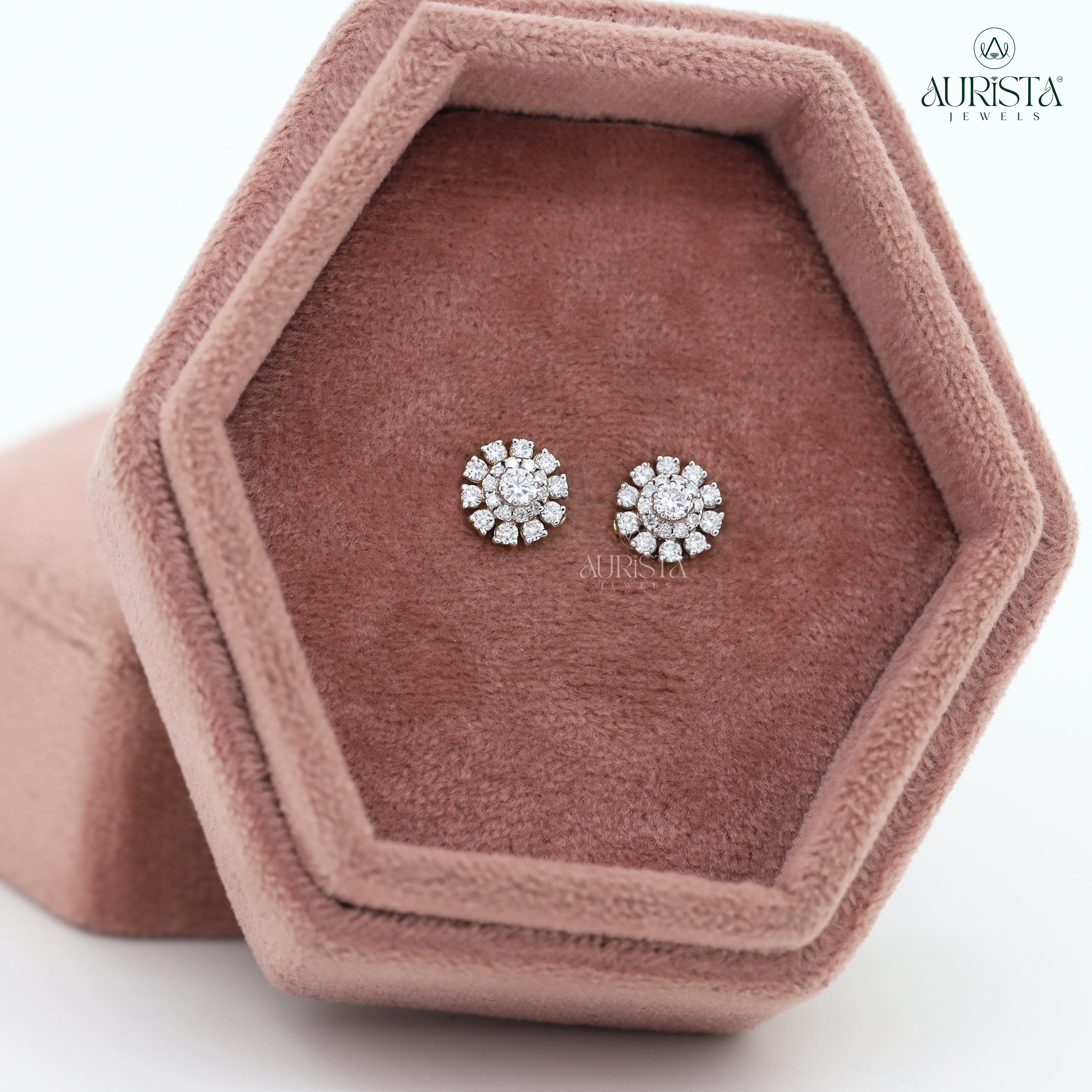 Radiant Charm – Yellow Gold Earrings