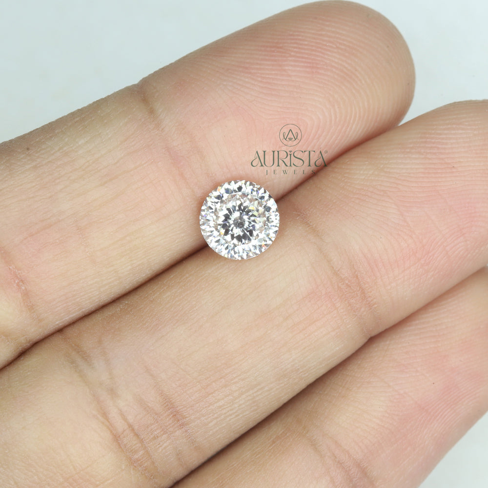 1.50 CT Round Portuguese Shape Lab Diamond for Jewelry