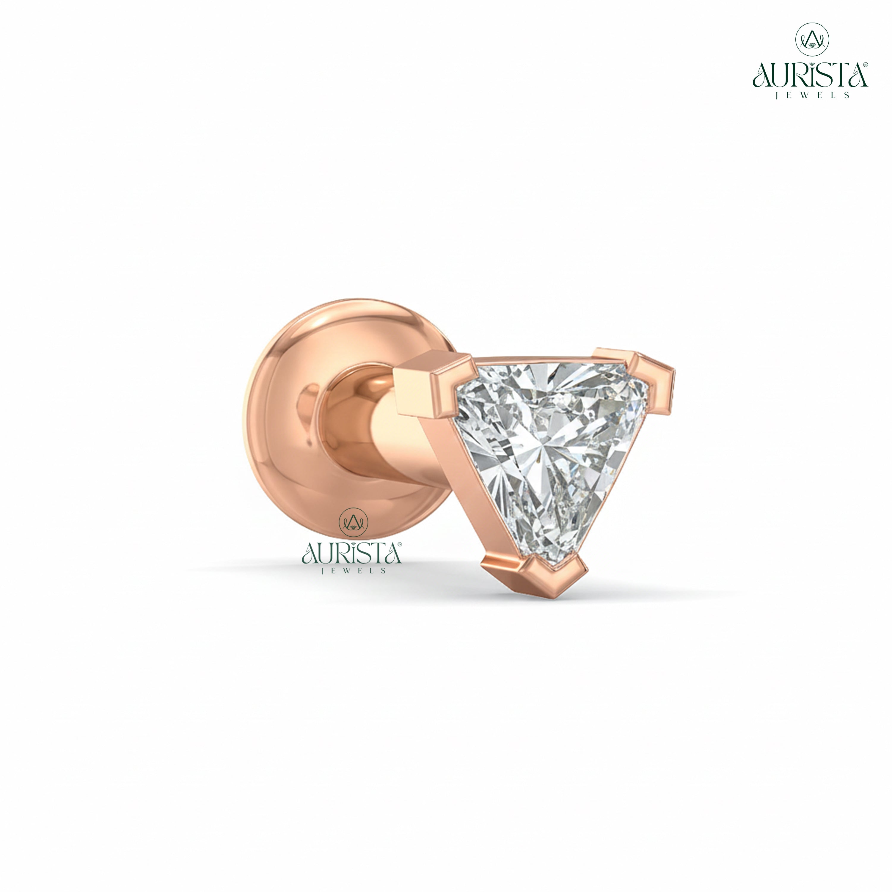 Infinite Adoration Round Diamond Nose Pin