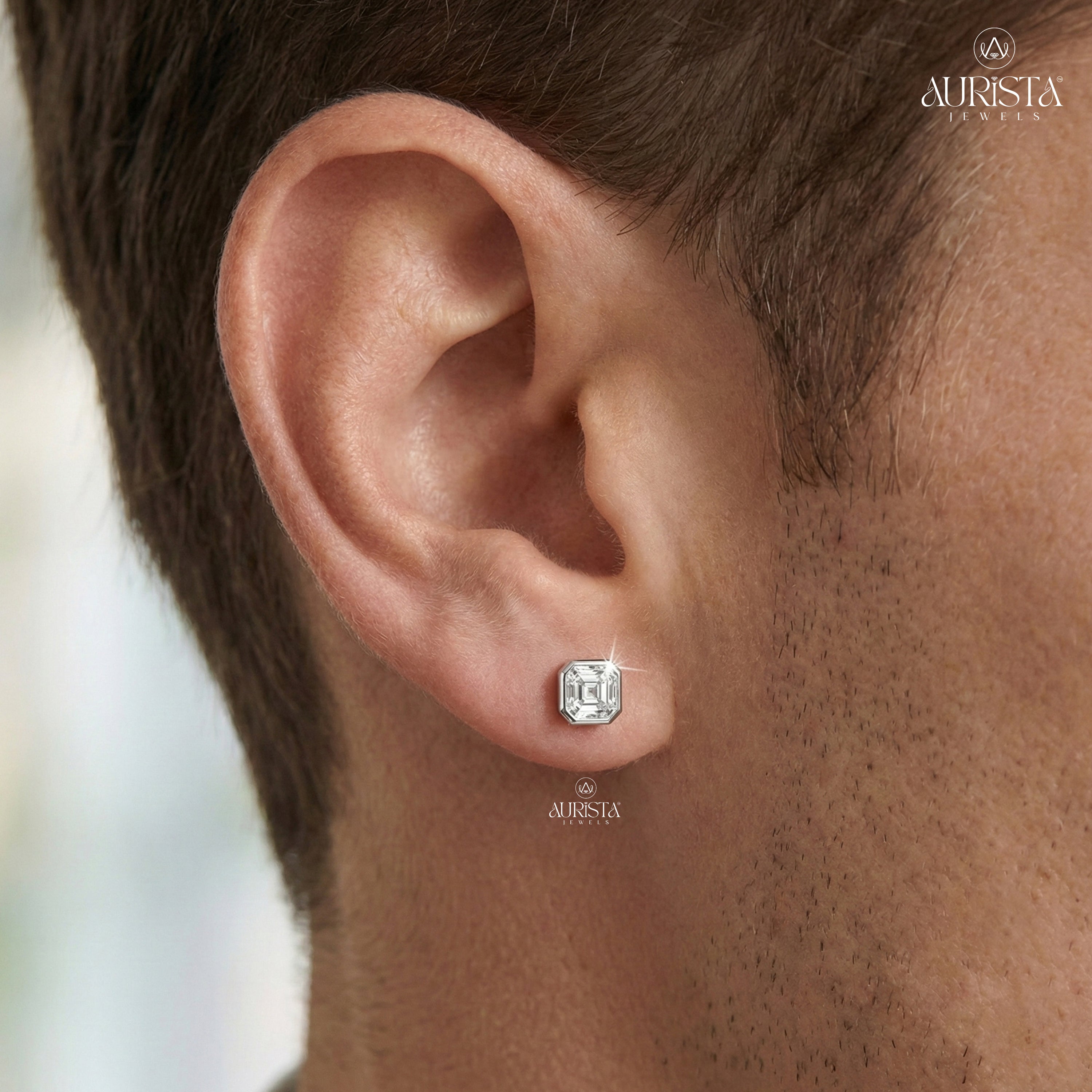 Modern Men’s Diamond Studs for Men