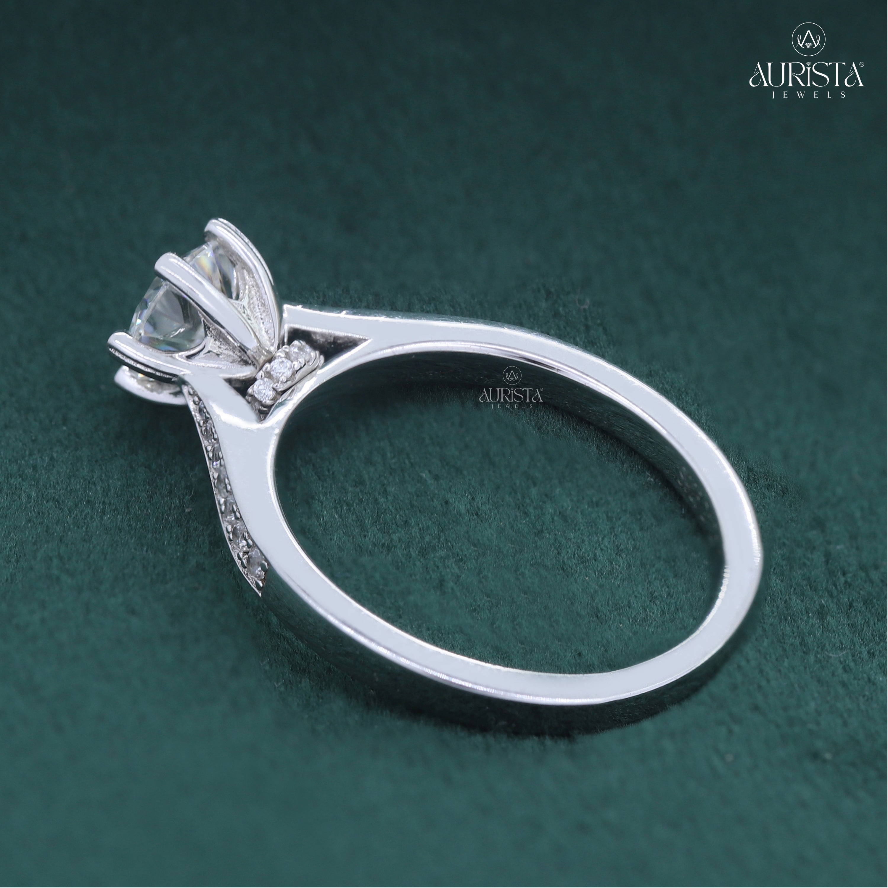 Your Love, Your Style – Custom Round White Diamond Ring