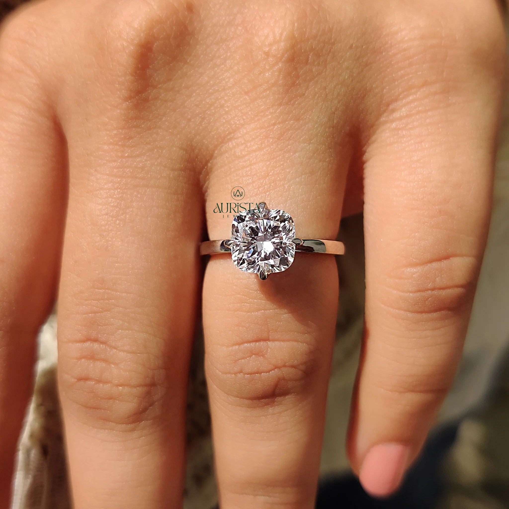 Dreamy Cushion Cut Solitaire Ring