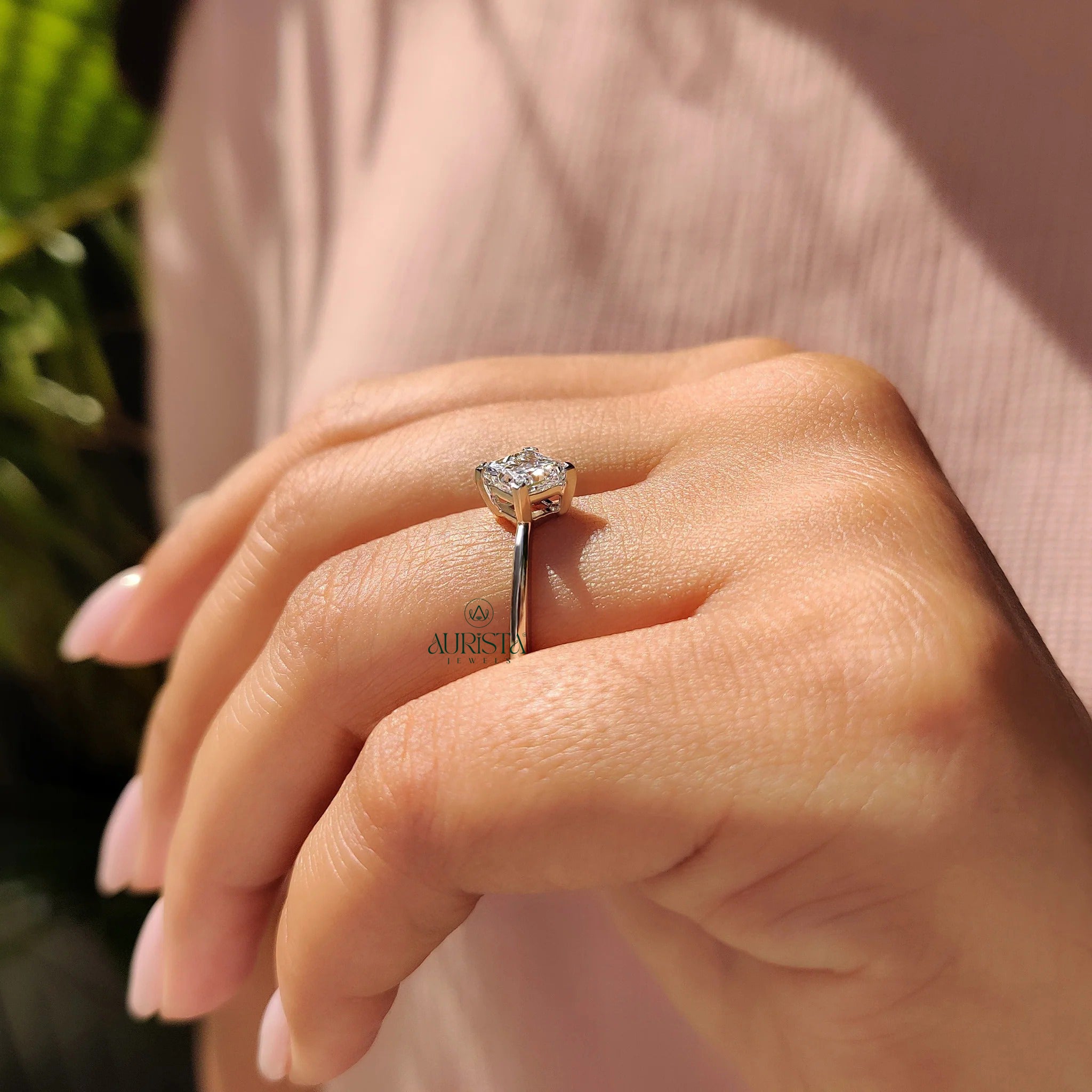 Beautiful Simplicity in a Diamond Solitaire Ring