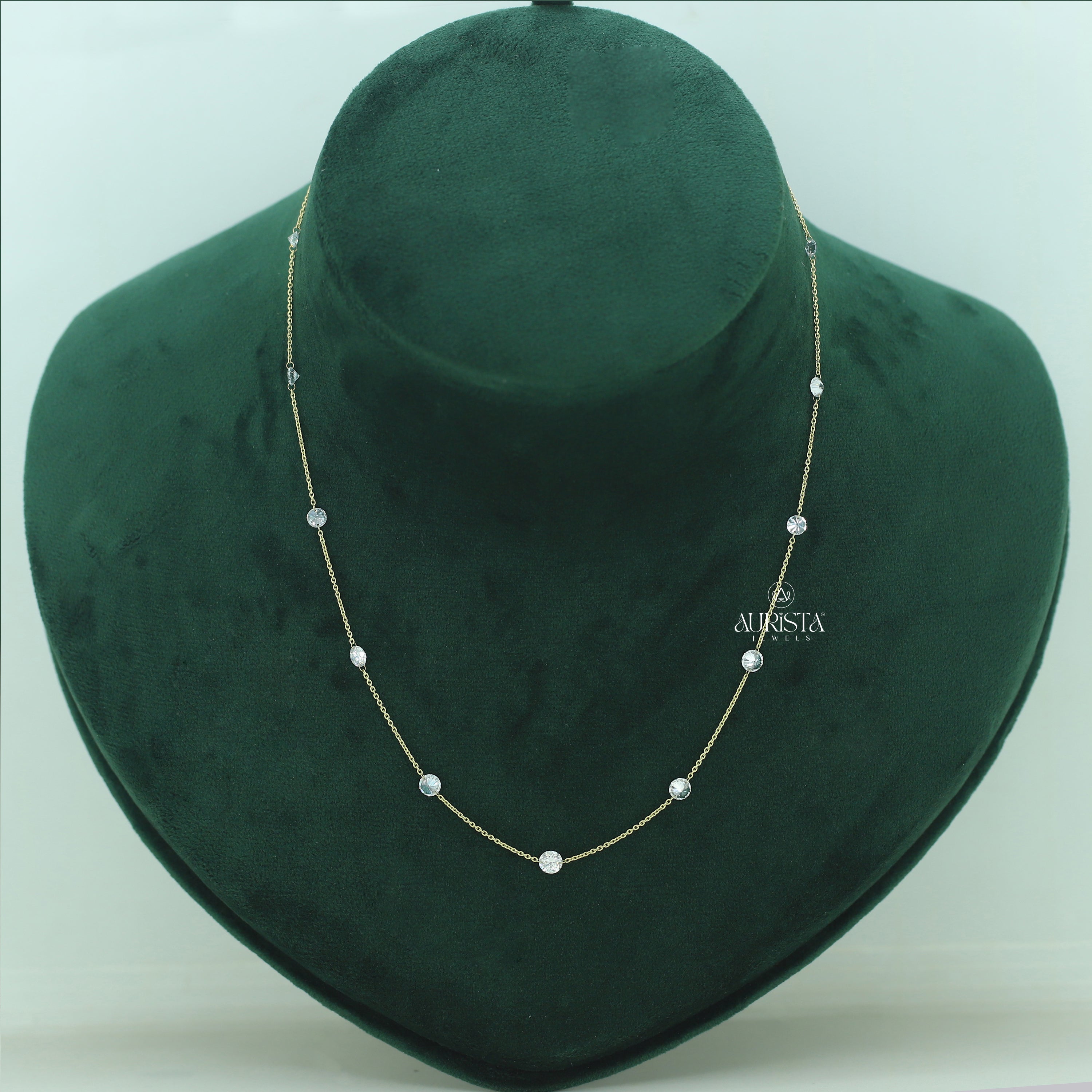 Forever Glow Diamond Necklace in Gold
