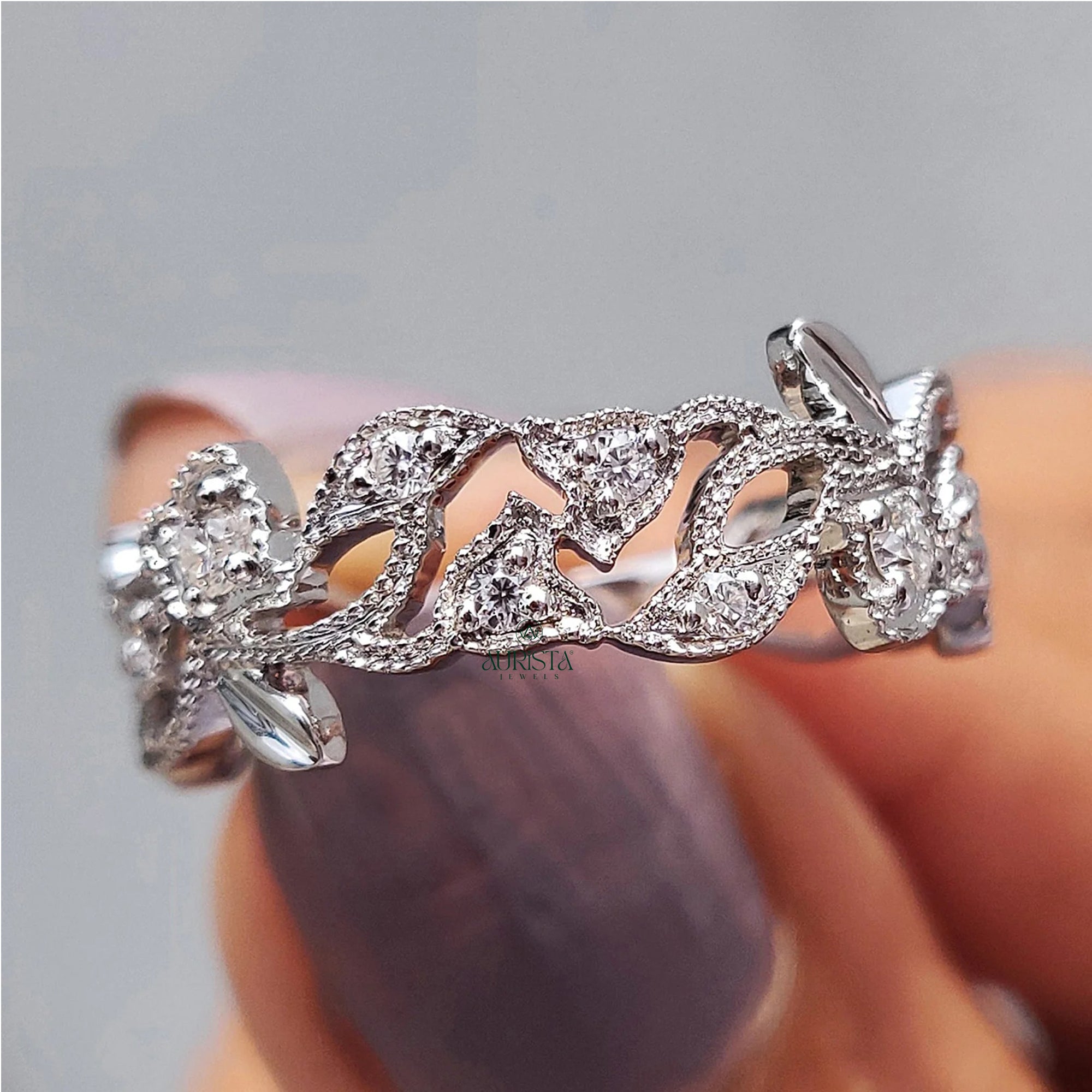 Royal Diamond Crown Band Ring