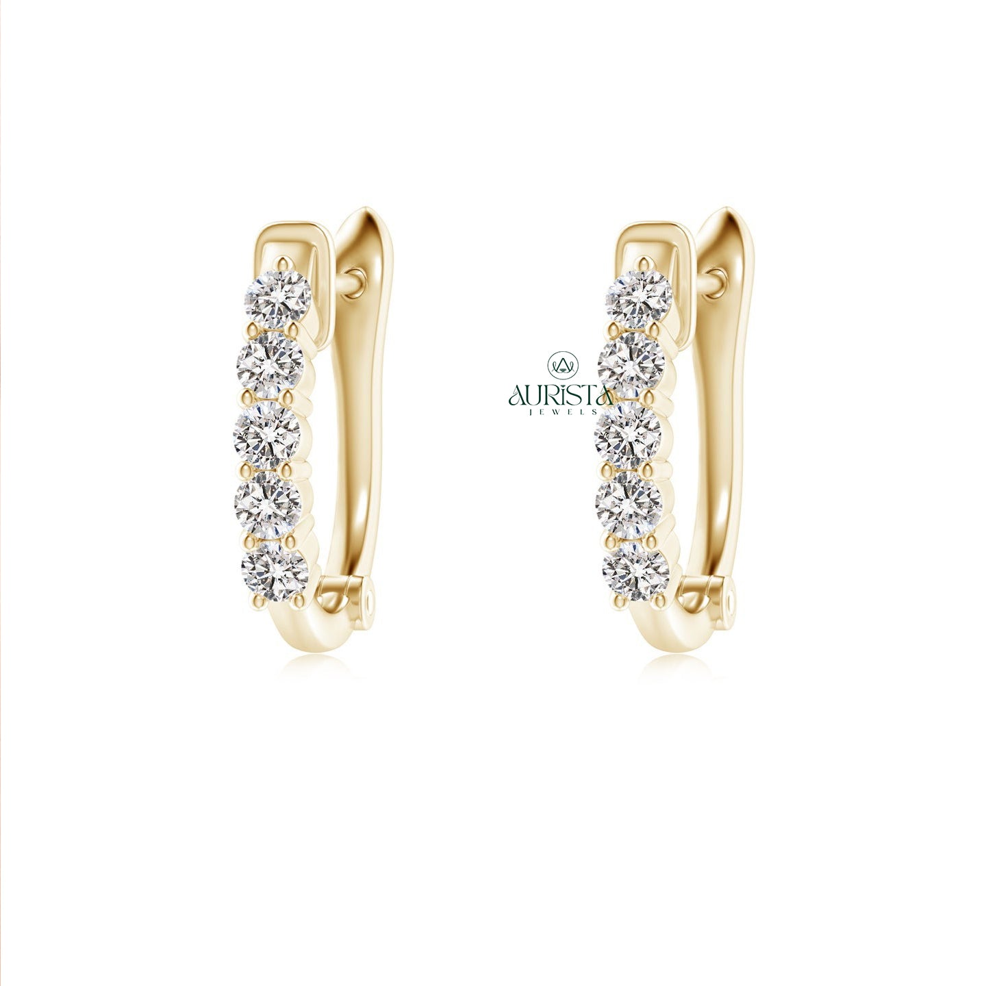 Fancy Earrings with Fine Diamond