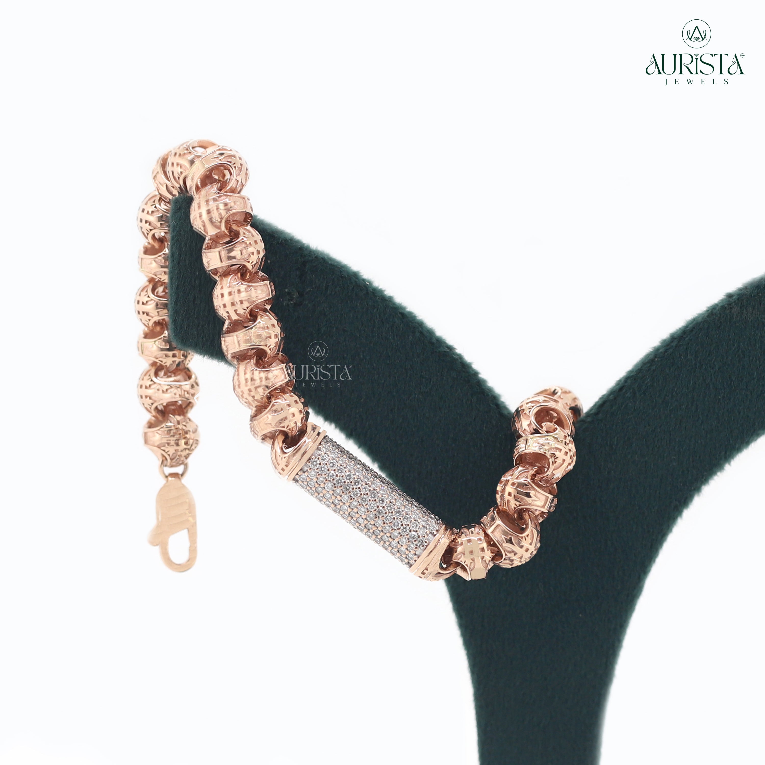 Promise Kept – Rose Gold Bracelet with Round Diamonds