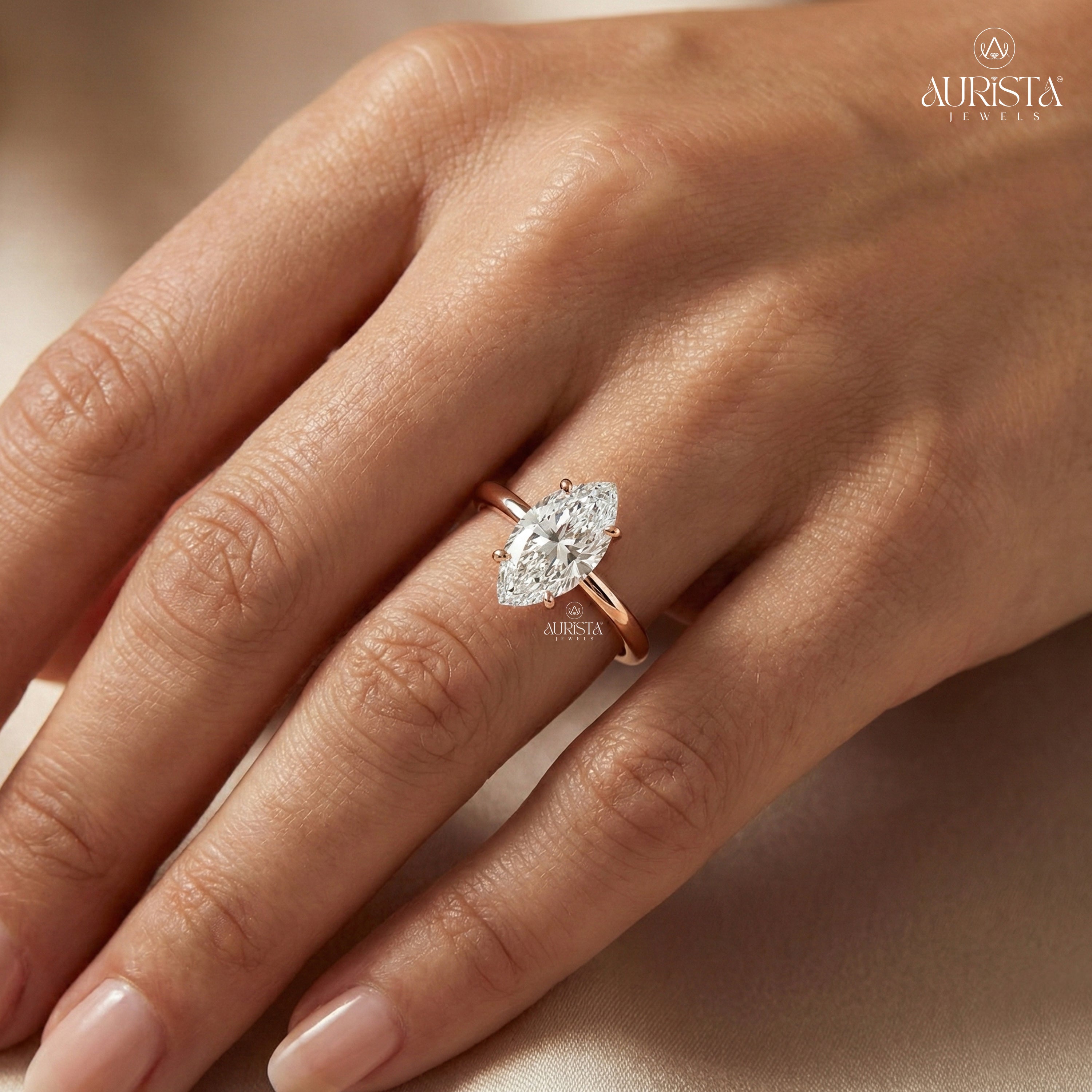 Bond of Light –Gold Ring with Solitaire Diamond