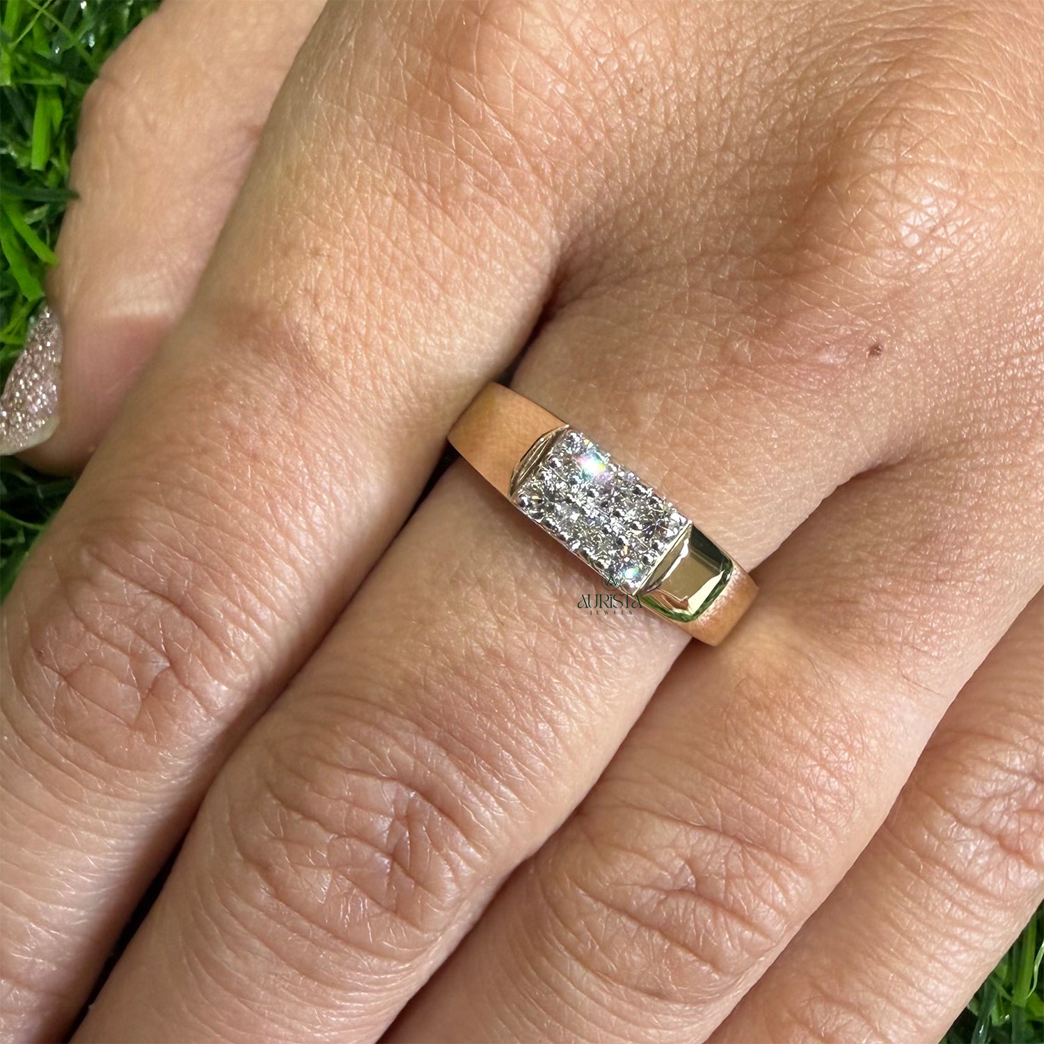 Dream of Shine Yellow Band with Round Diamond
