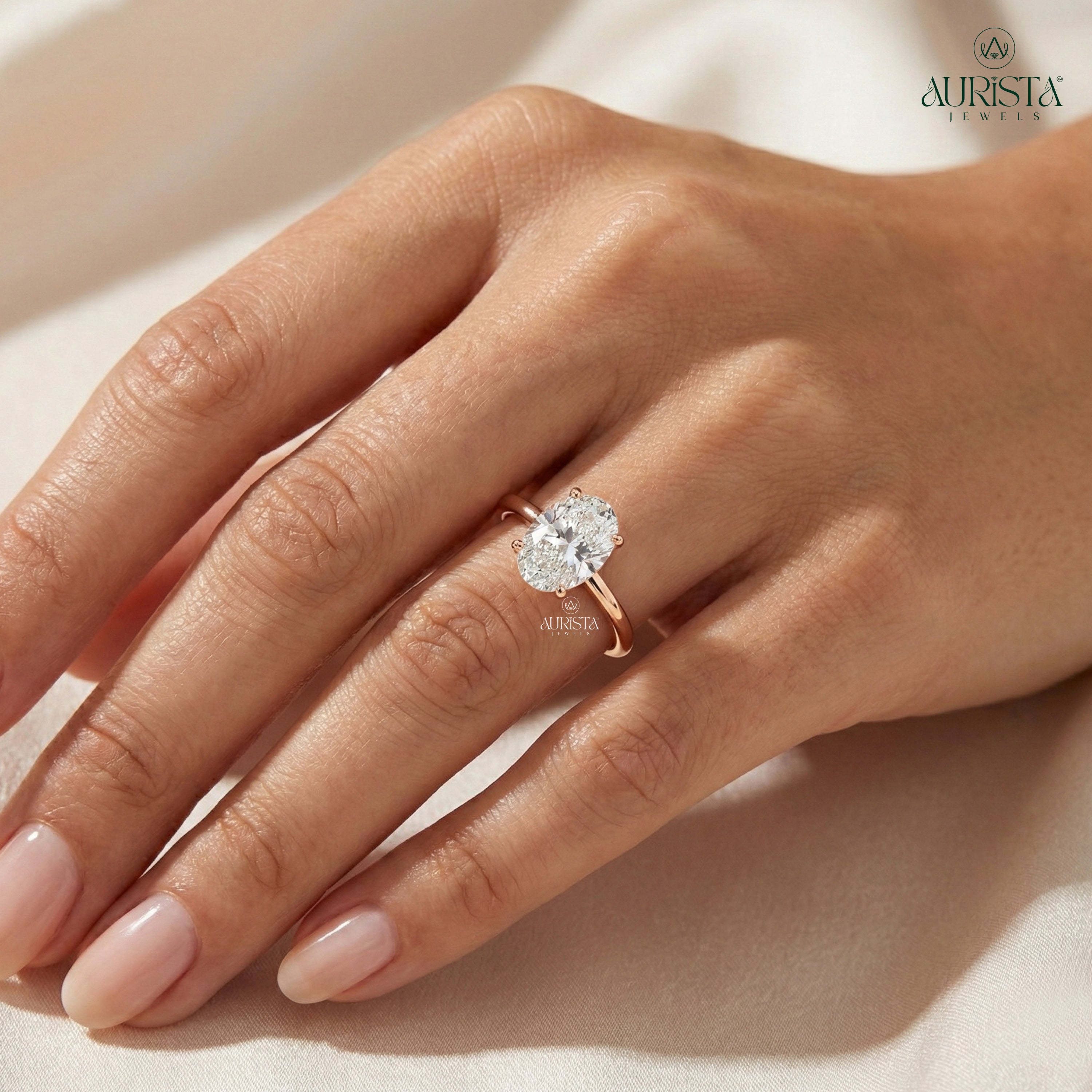 Timeless Promise – Gold Ring with Oval Diamond