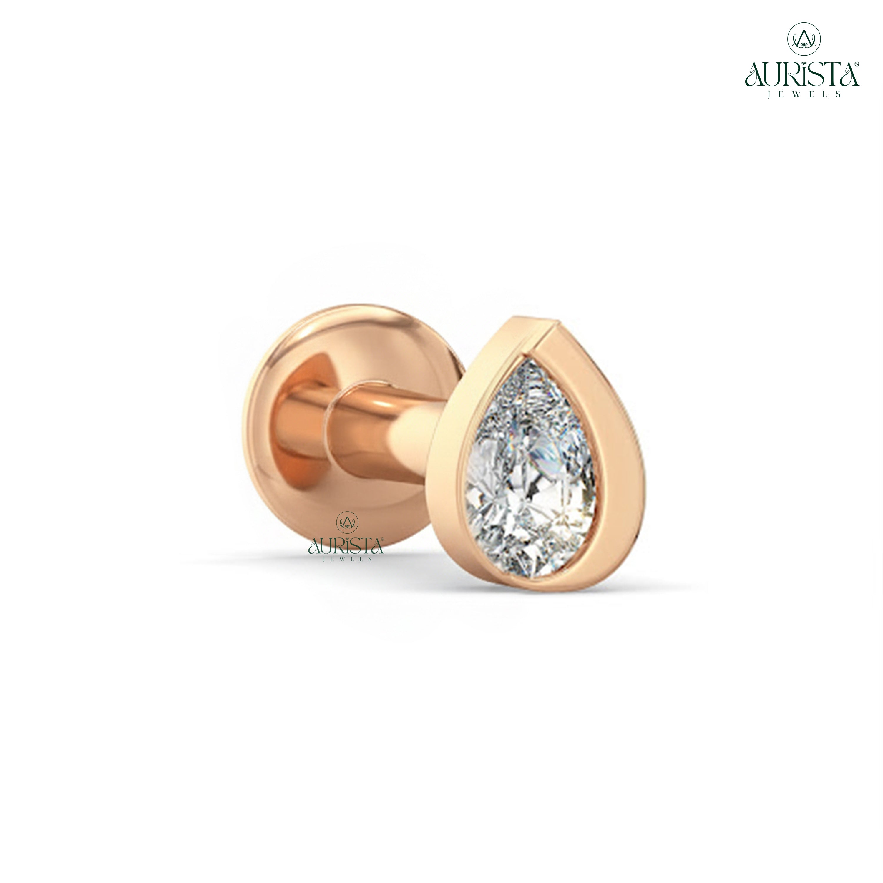 Forever Radiance Pear Diamond Nose Pin
