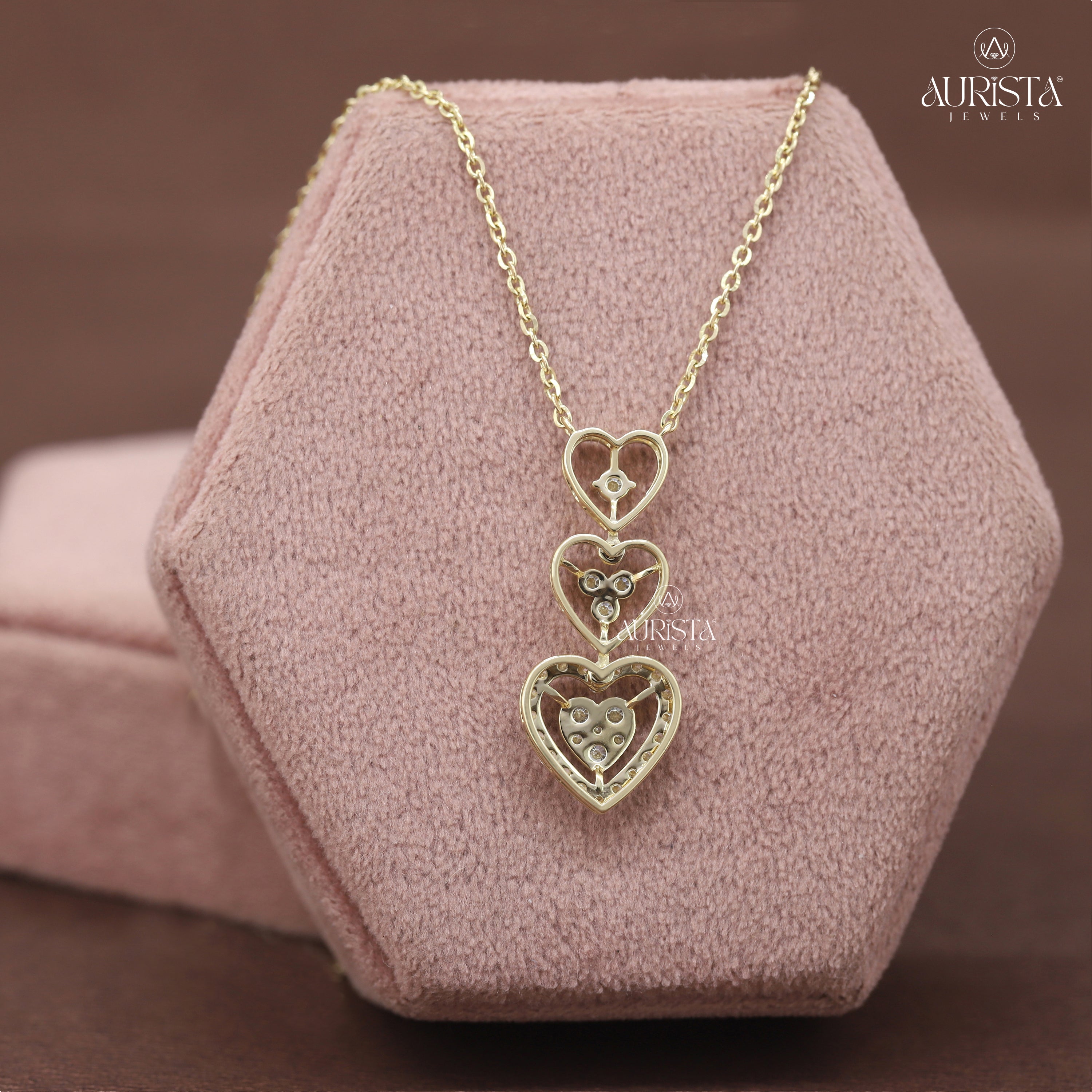 Circle of Us Solitaire Diamond Pendant in Yellow Gold