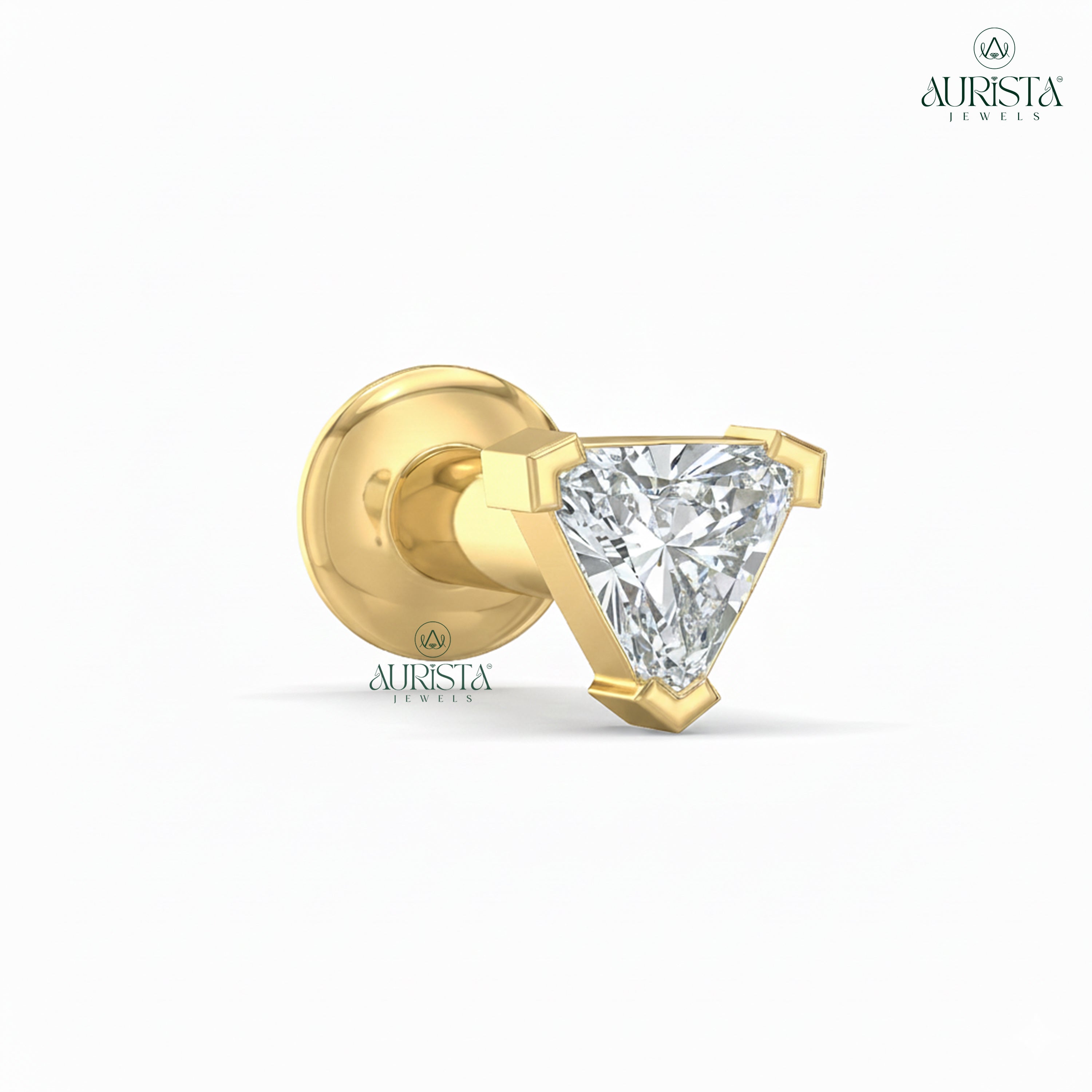 Infinite Adoration Round Diamond Nose Pin