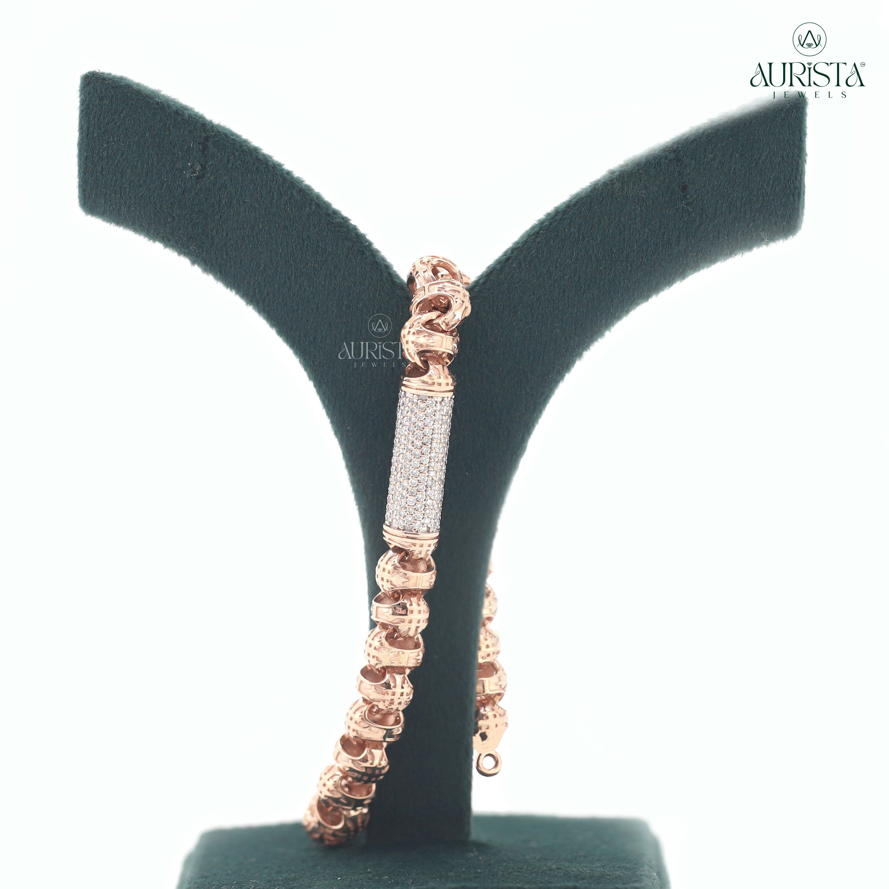 Promise Kept – Rose Gold Bracelet with Round Diamonds