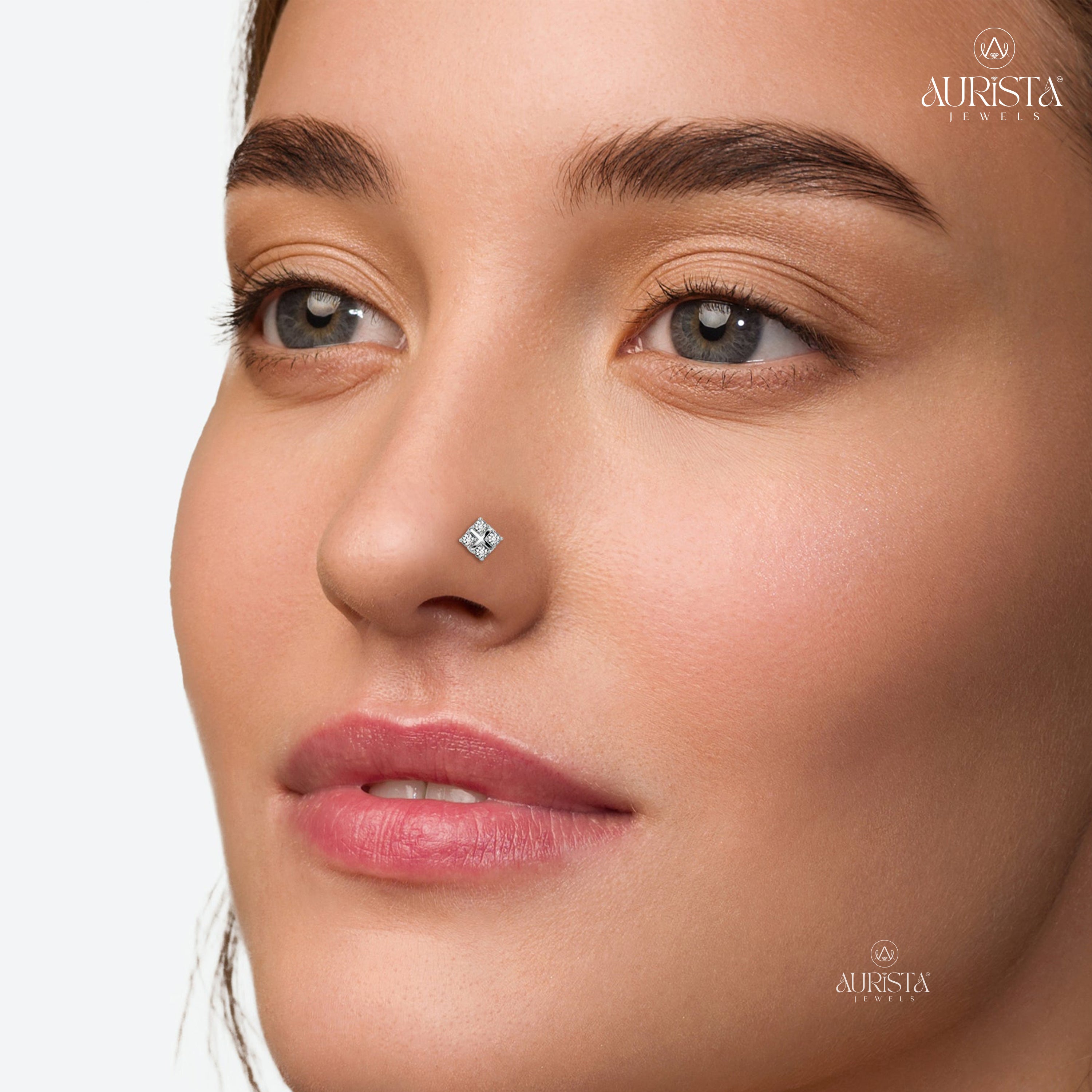 Everlasting Shine Round Diamond Nose Stud